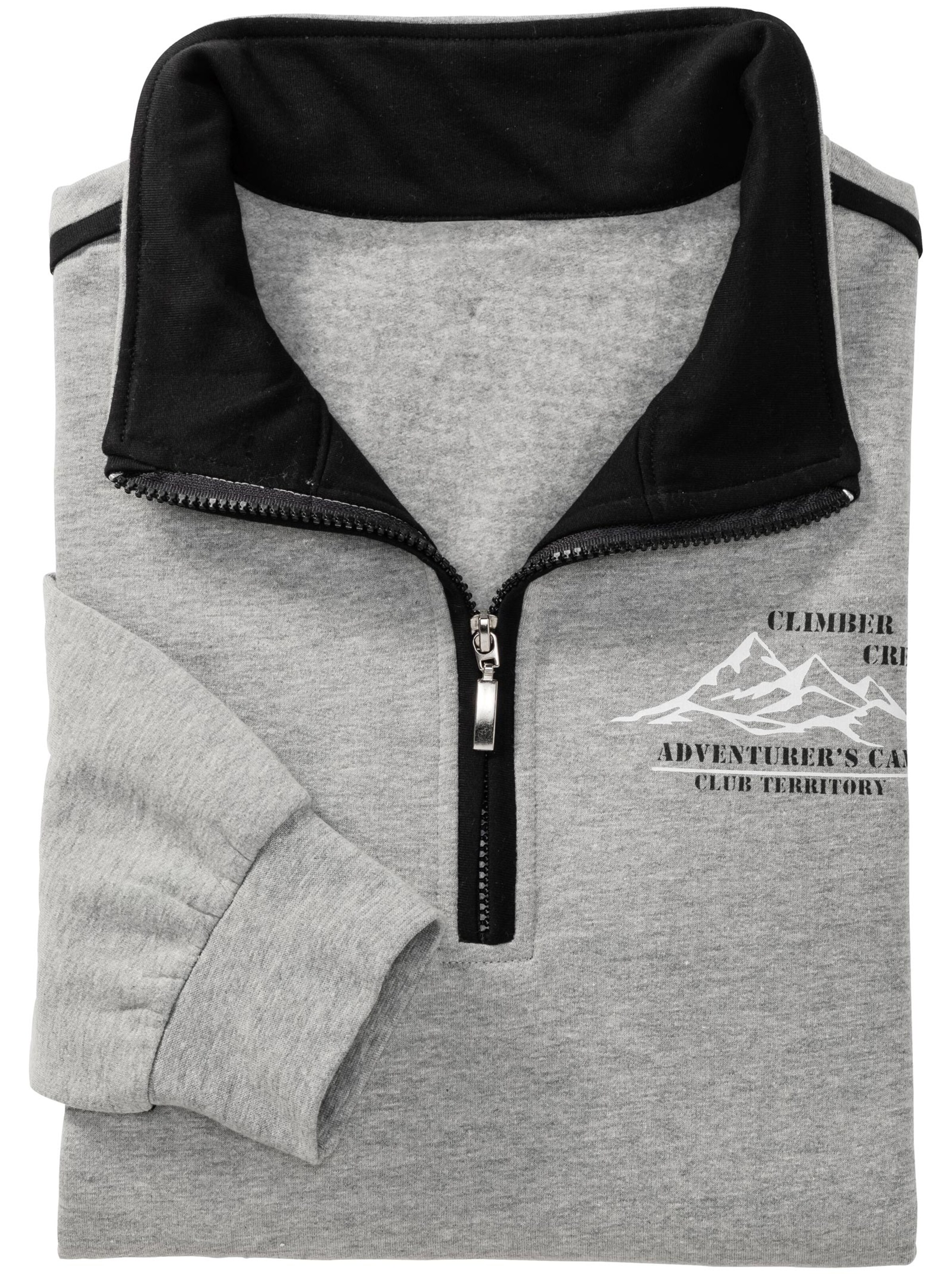 Sweatshirt - hellgrau-meliert