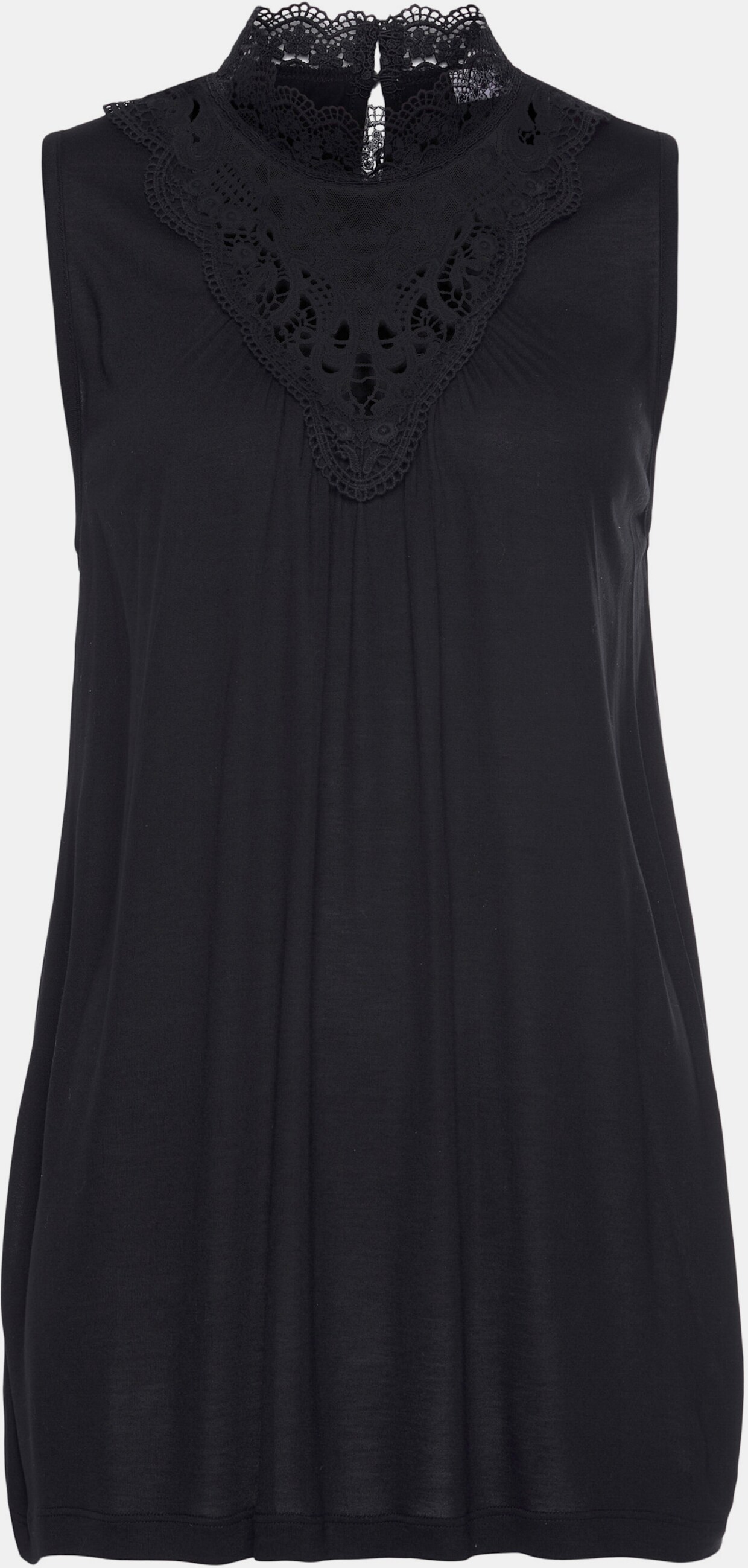 LASCANA Spitzentop - schwarz