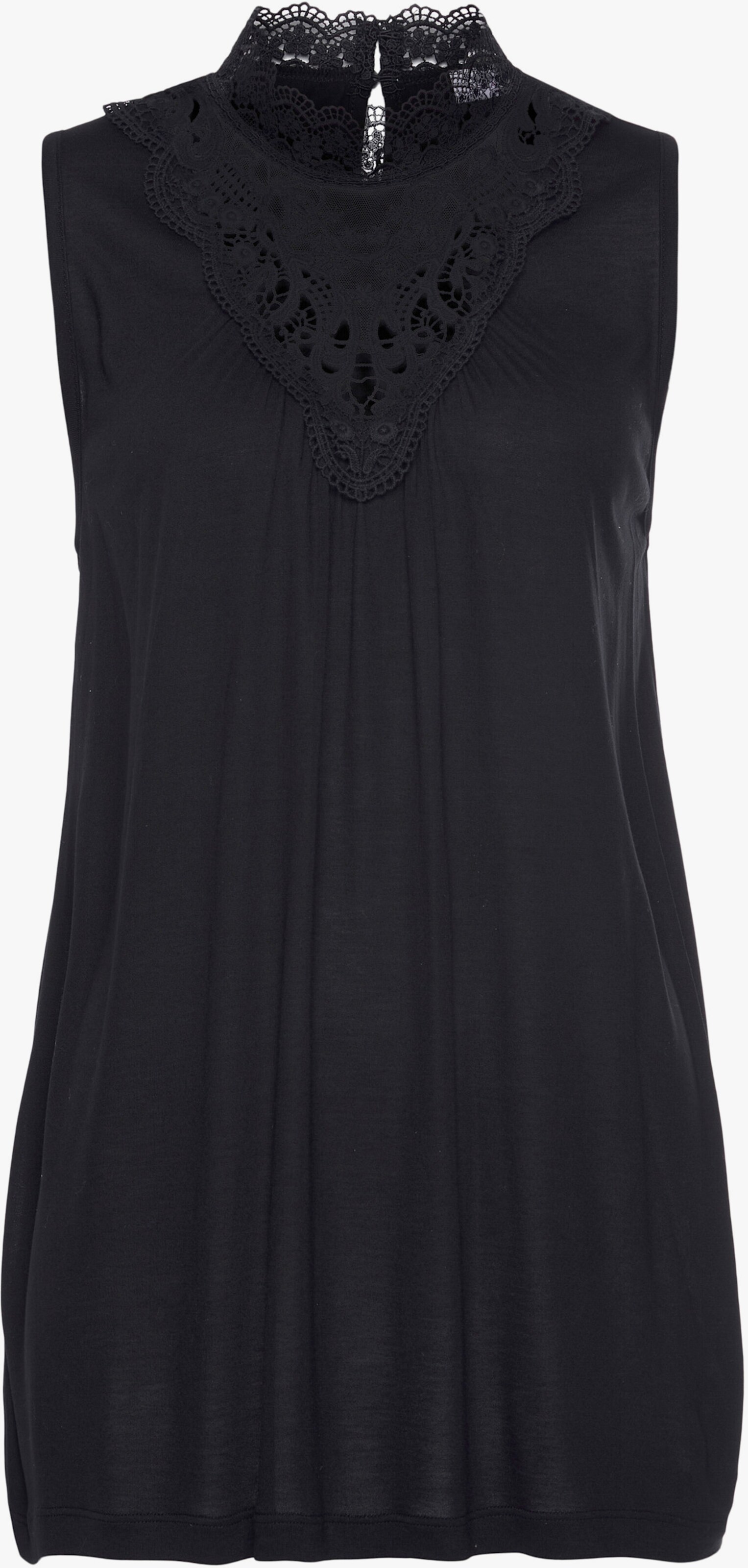 LASCANA Débardeur en dentelle - noir