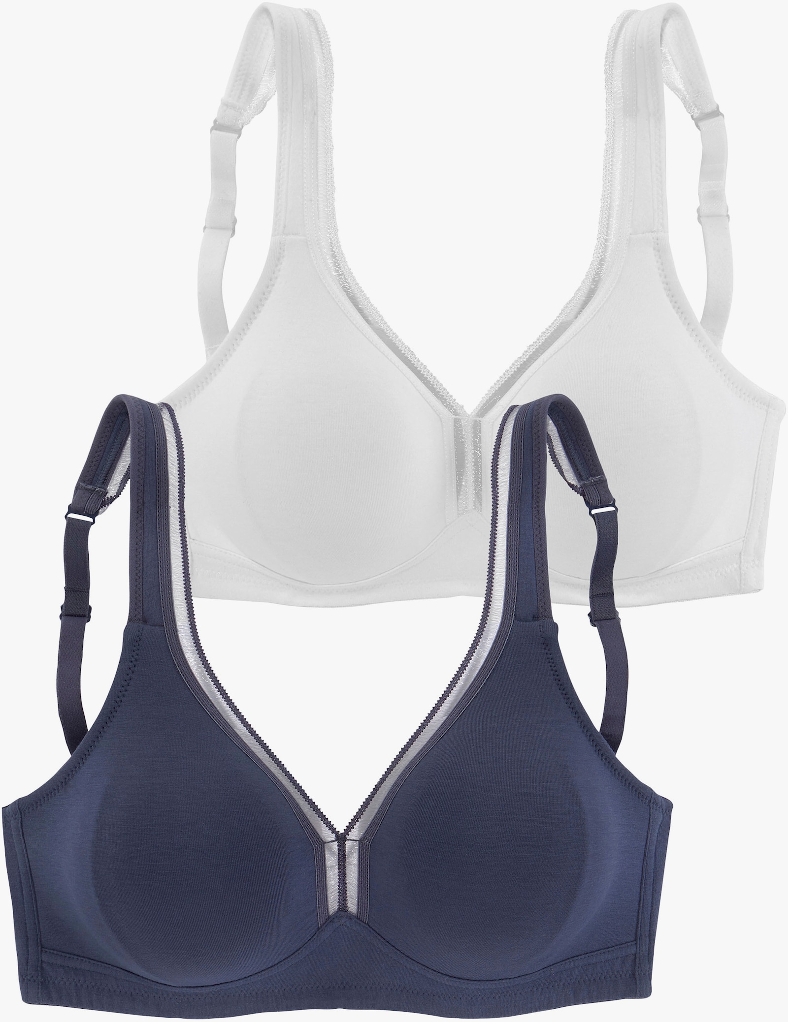 petite fleur T-shirtbeha - marine en wit