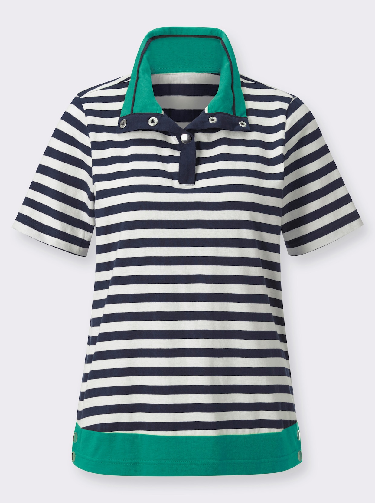 Shirt - marine/smaragdgroen