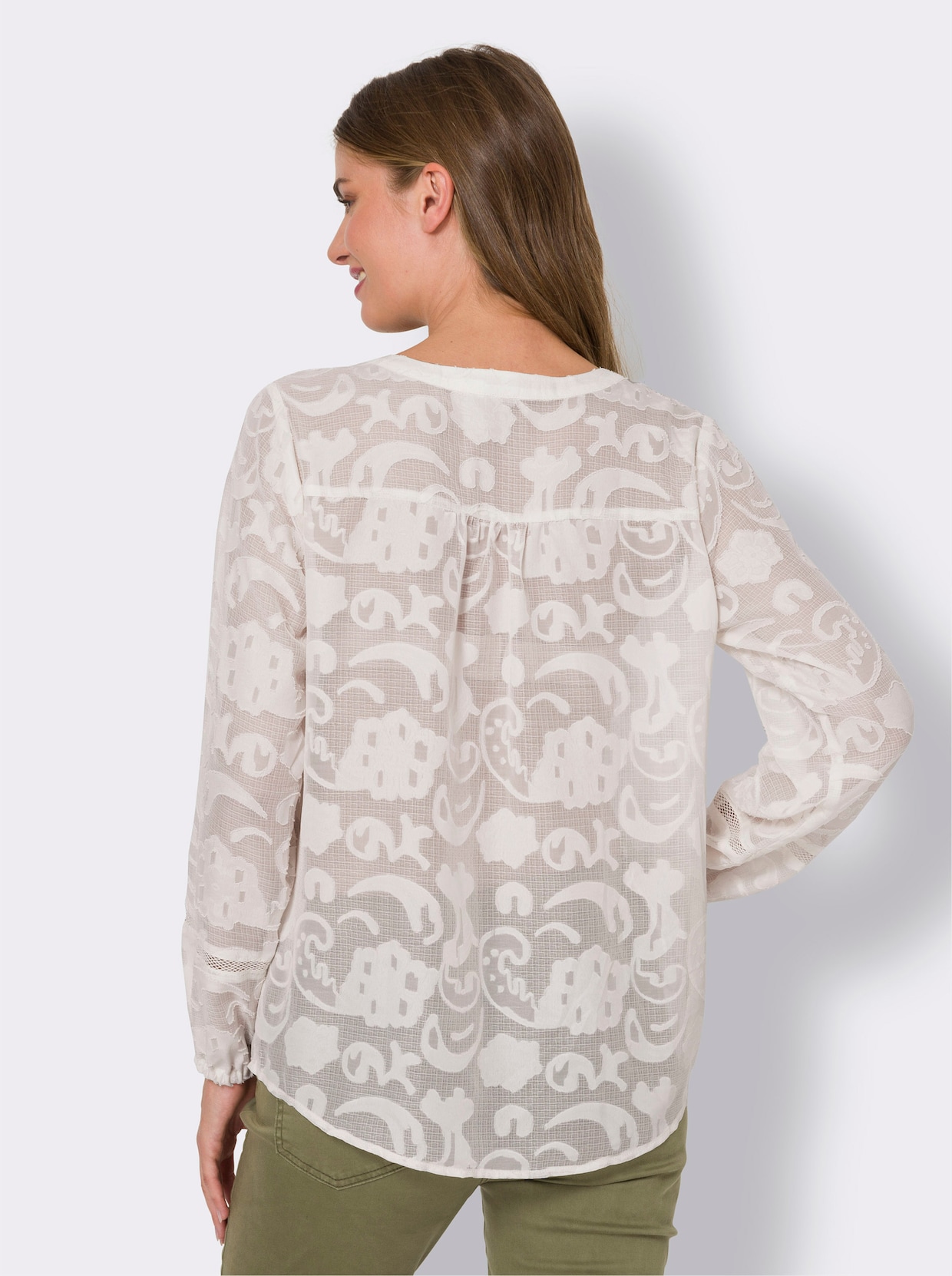 heine Blouse met lange mouwen - champagne