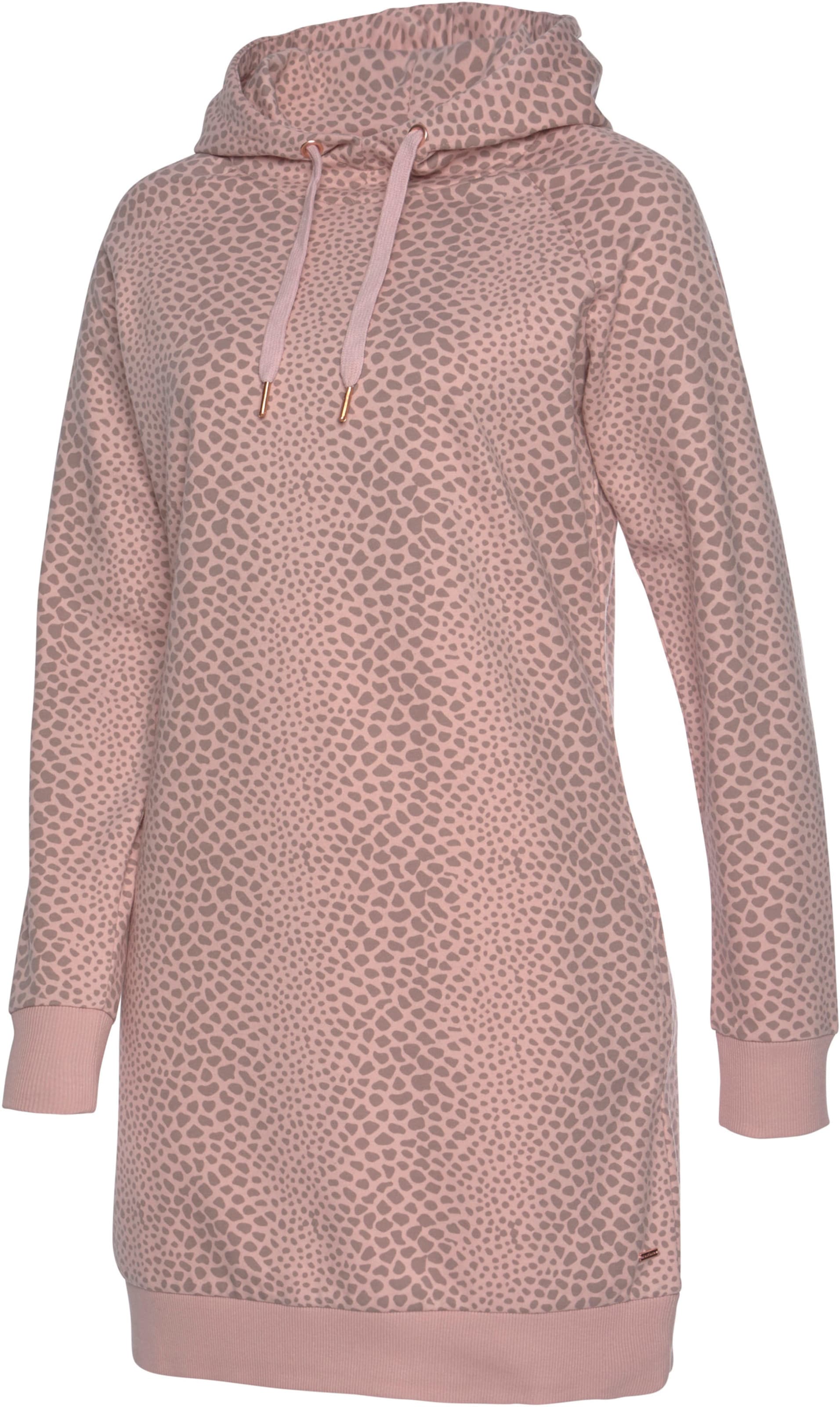Kapuze günstig Kaufen-Sweatkleid in rosa von LASCANA. Sweatkleid in rosa von LASCANA <![CDATA[Sweatkleid von Lascana mit langen Raglanärmeln und Tunnelzug an der Kapuze. Mit Seitentaschen und Rippbündchen an den Säumen. Obermaterial: 50% Baumwolle (unterstützt Cotton made 