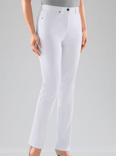 5-Pocket-Jeans mit Stretch-Anteil - weiß