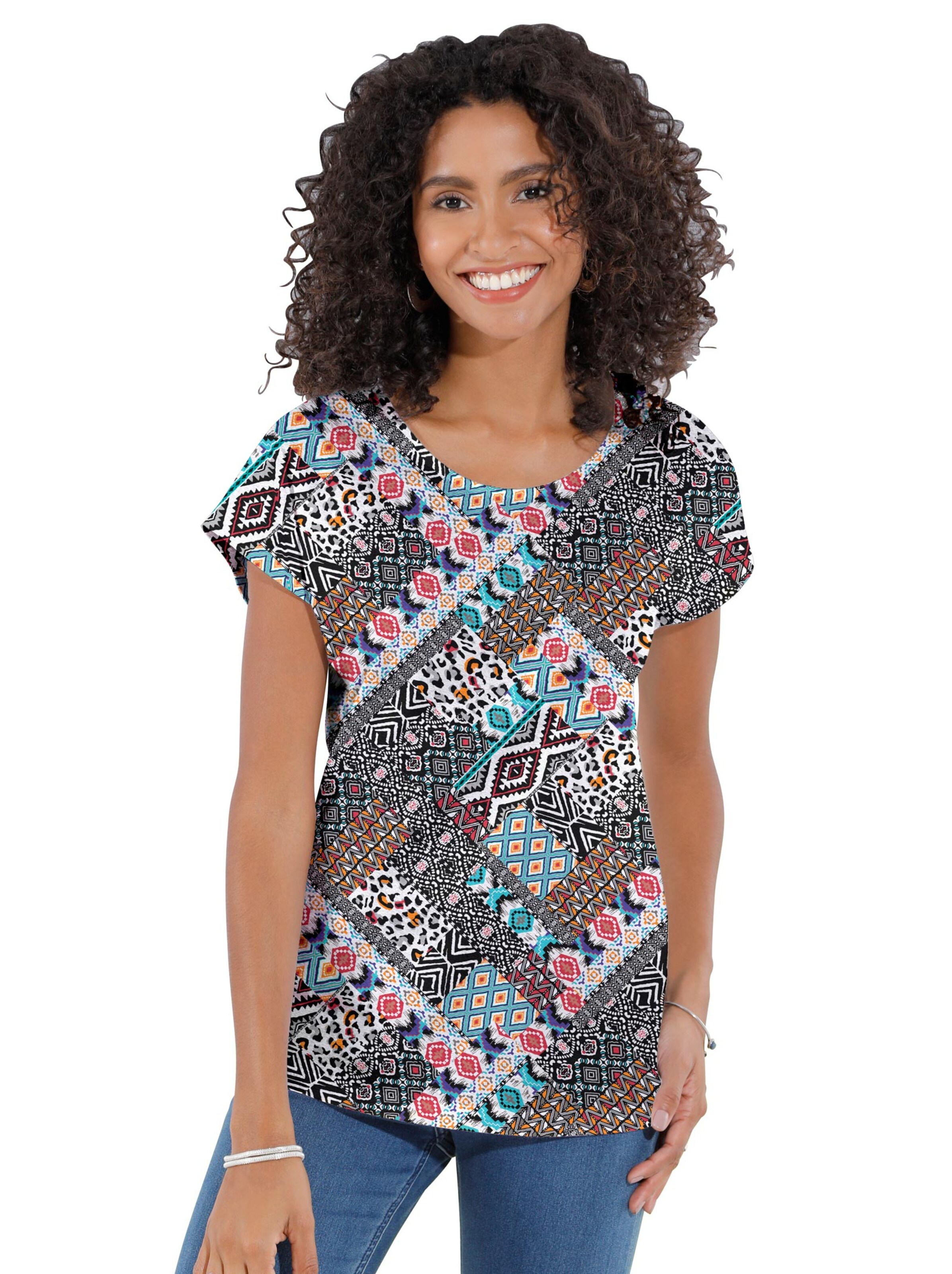 Shirt - schwarz-gemustert