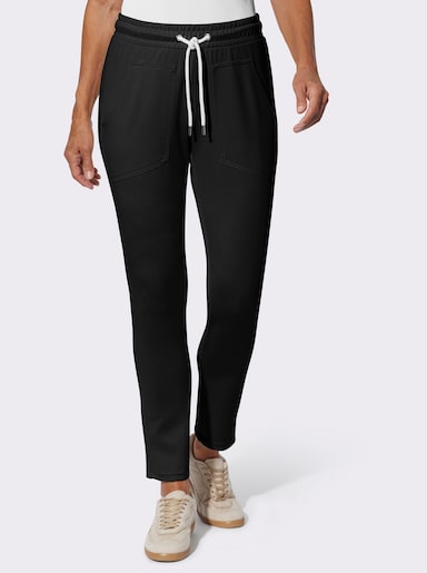 Jogg Pants mit Rundum-Dehnbund - schwarz
