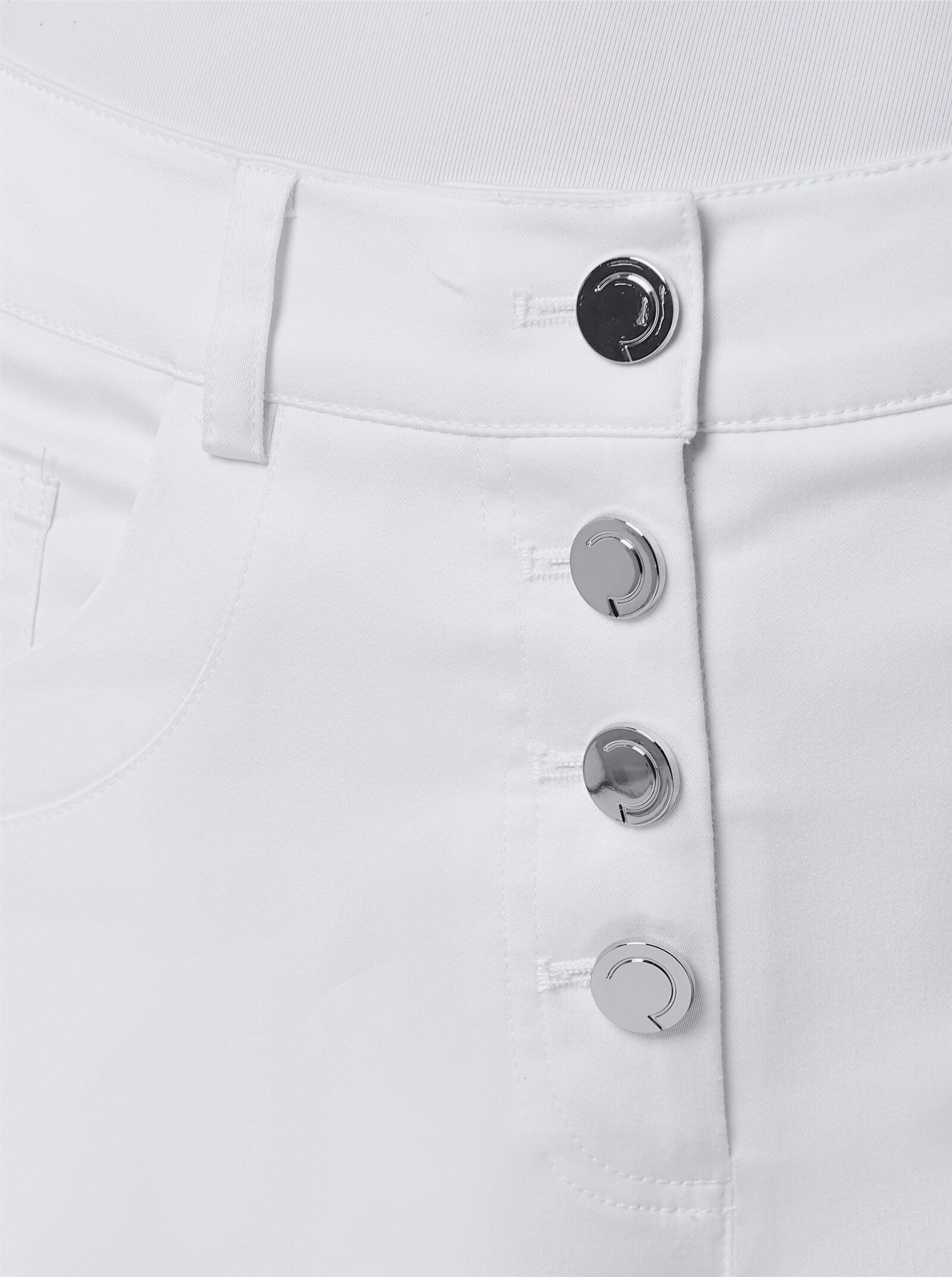 CREATION L PREMIUM Hose mit Lyocell - weiß