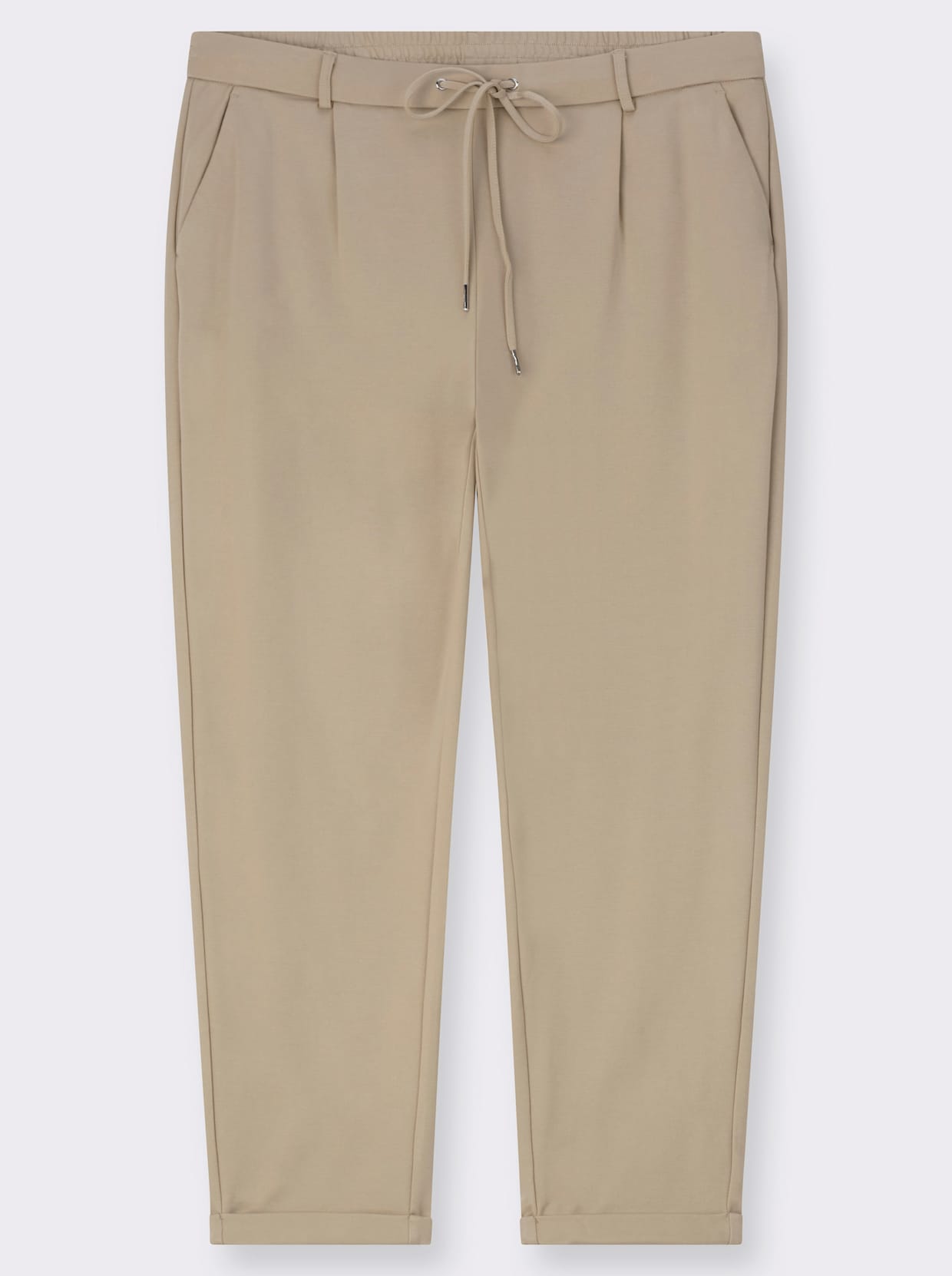 Jogg Pants in Interlock-Qualität - beige