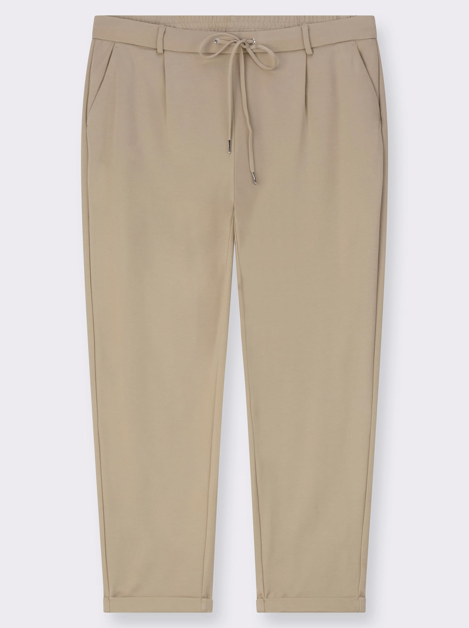 Jogg Pants in Interlock-Qualität - beige
