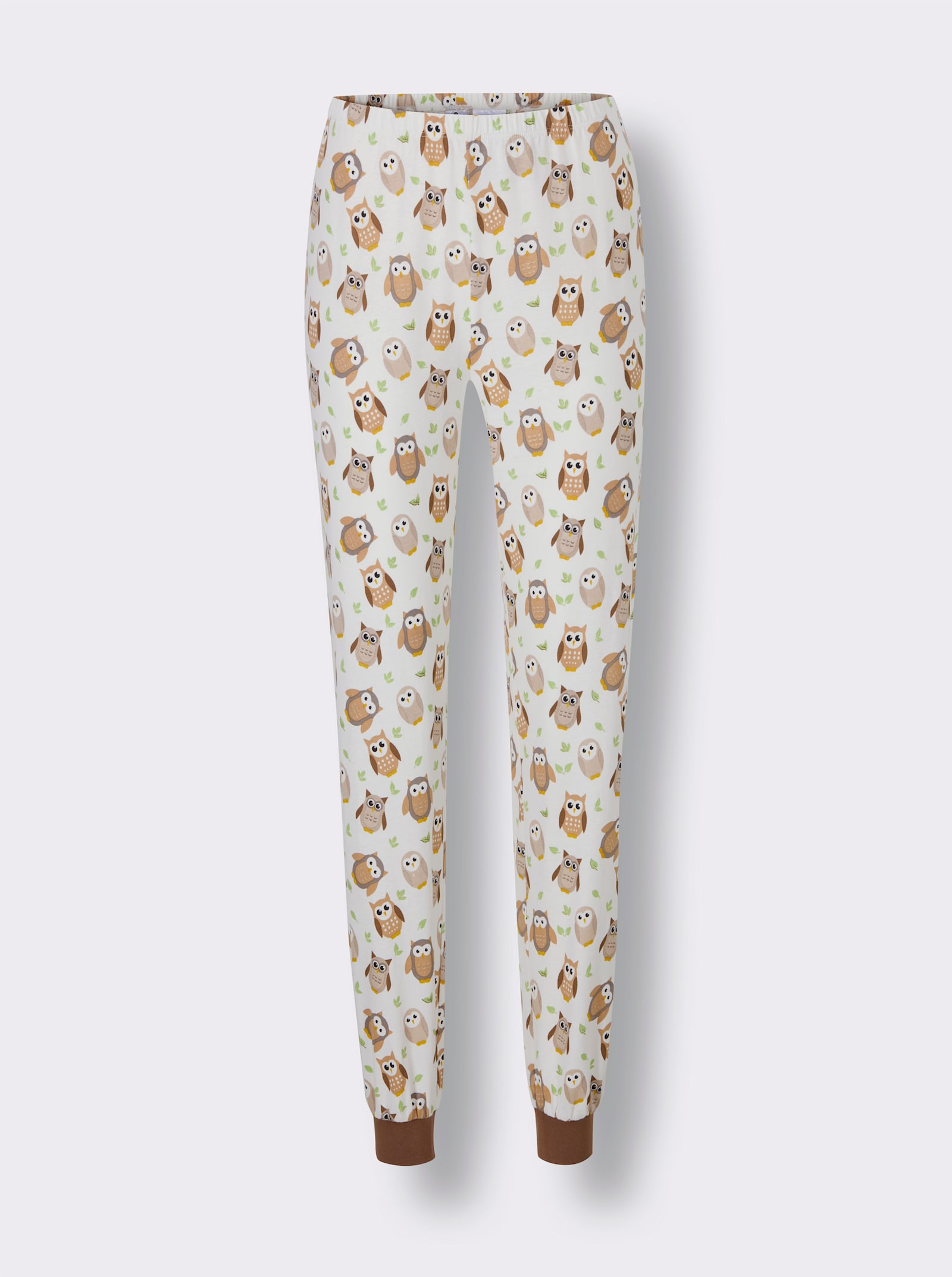 wäschepur Pyžamo - hnedo-svetlobéžová potlač