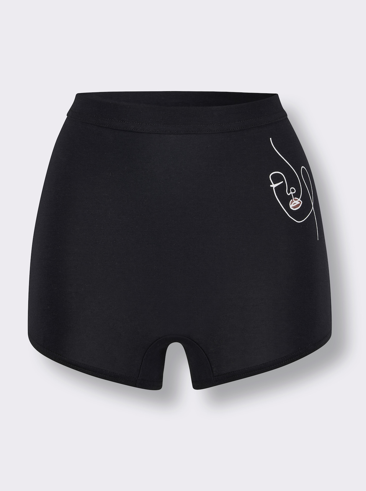 wäschepur Panty - zwart geprint