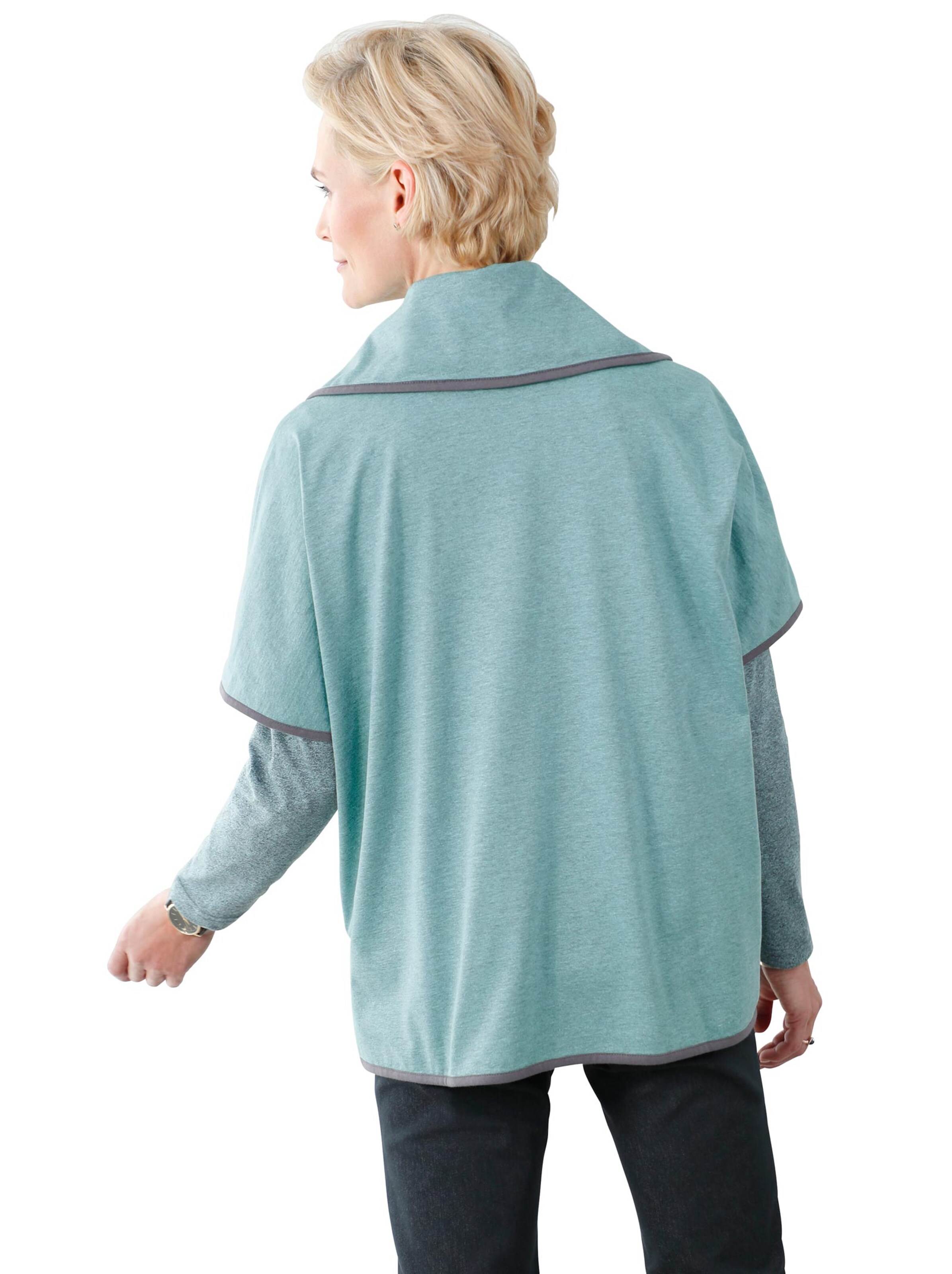 Shirtjacke - mint-meliert