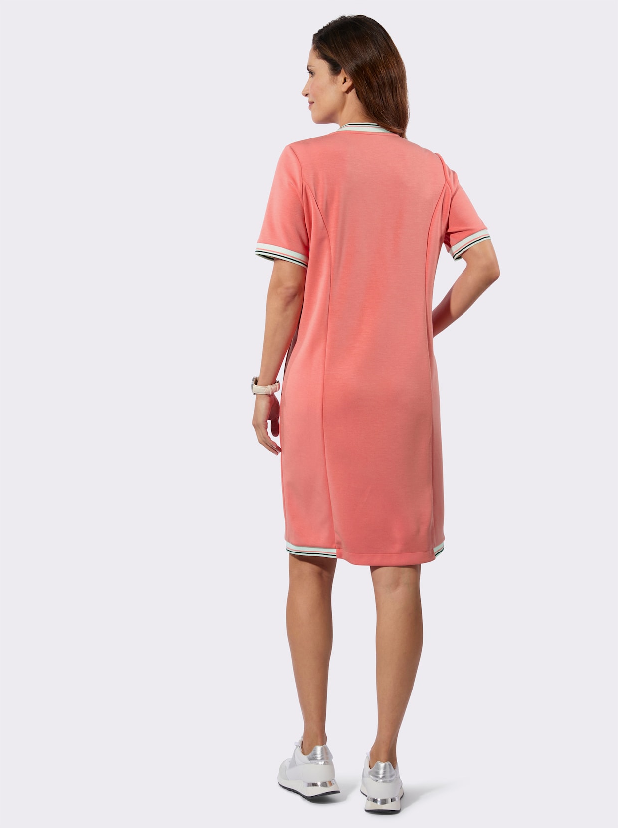 Sweatkleid - koralle