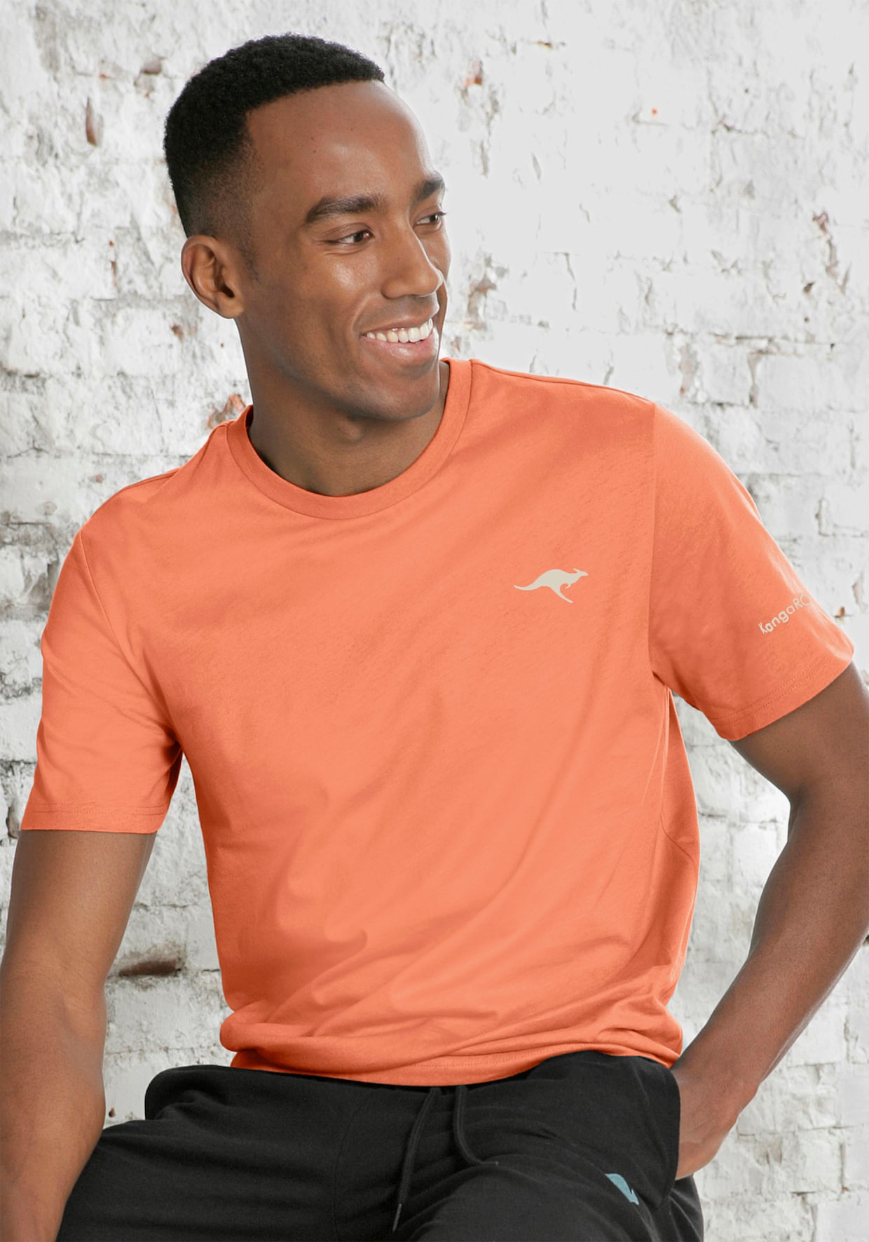 KangaROOS T-shirt - oranje, blauw