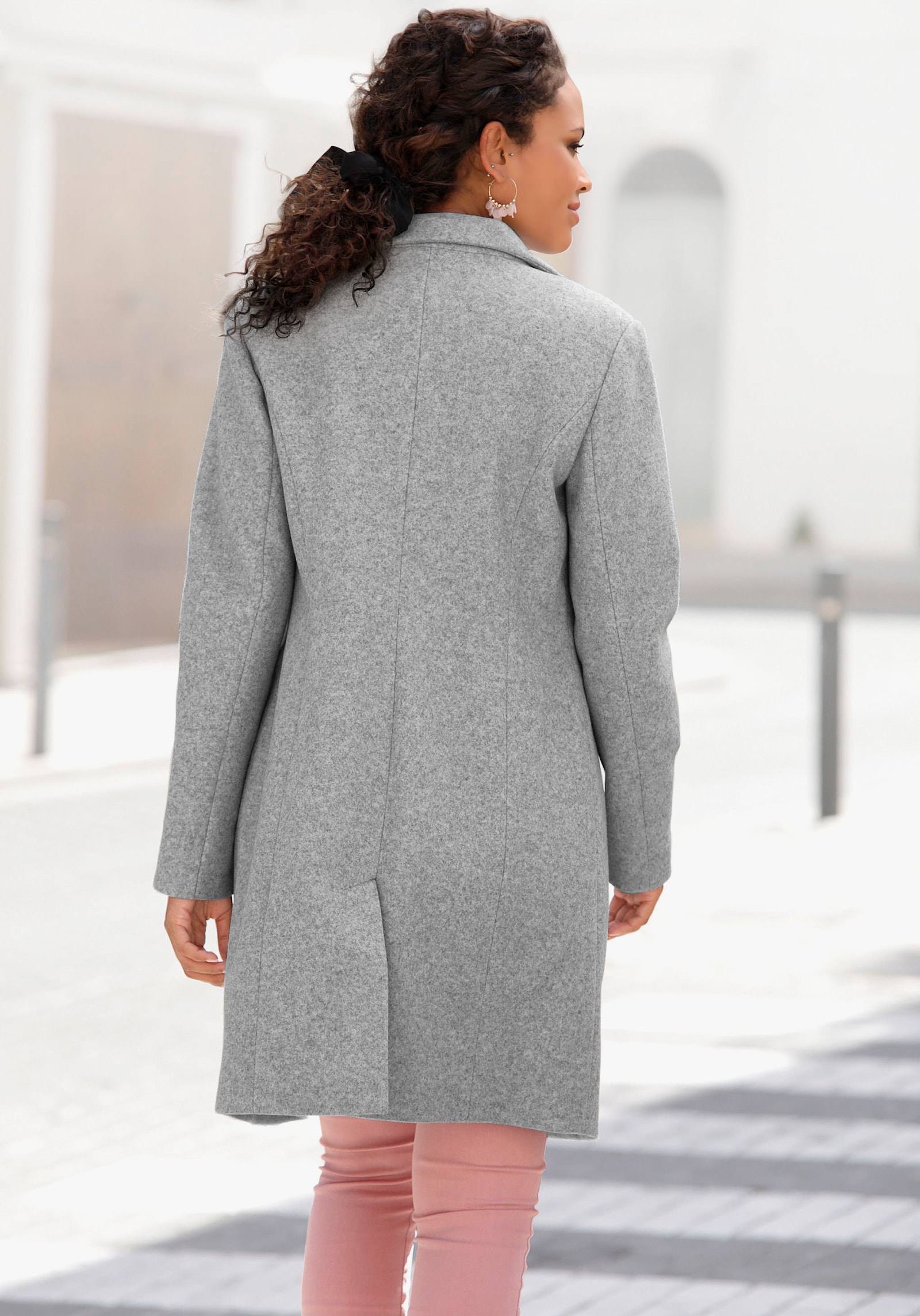 LASCANA Manteau court - gris chiné