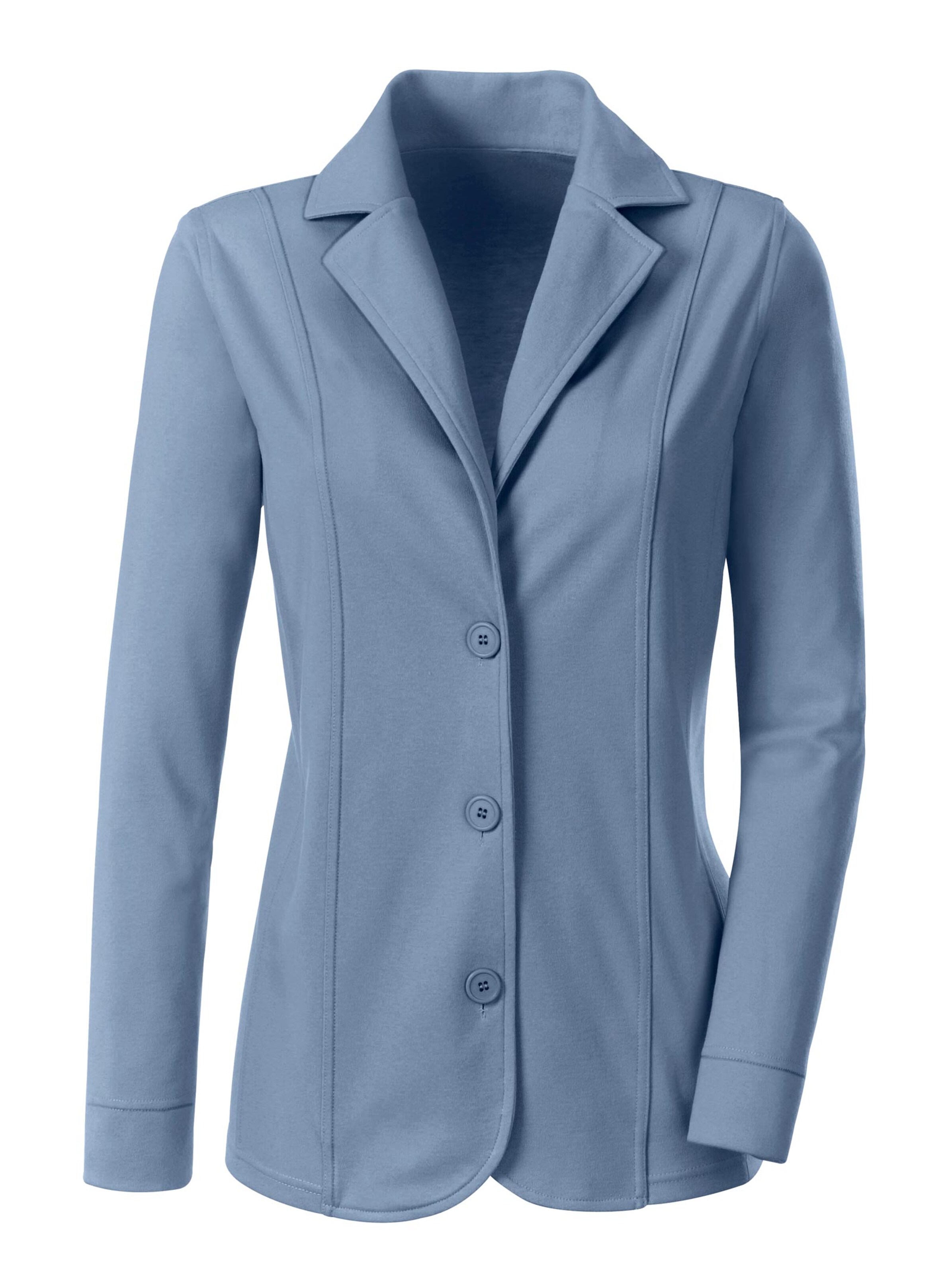 Collection L Jersey-Blazer - jeansblau