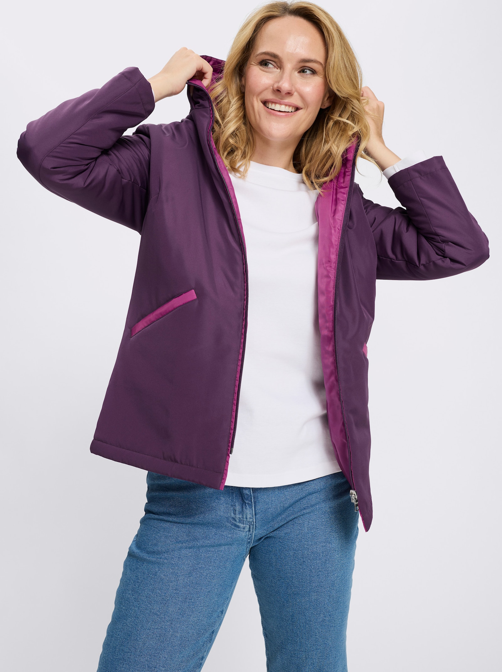 Jacke mit Druck-Motiv - traube