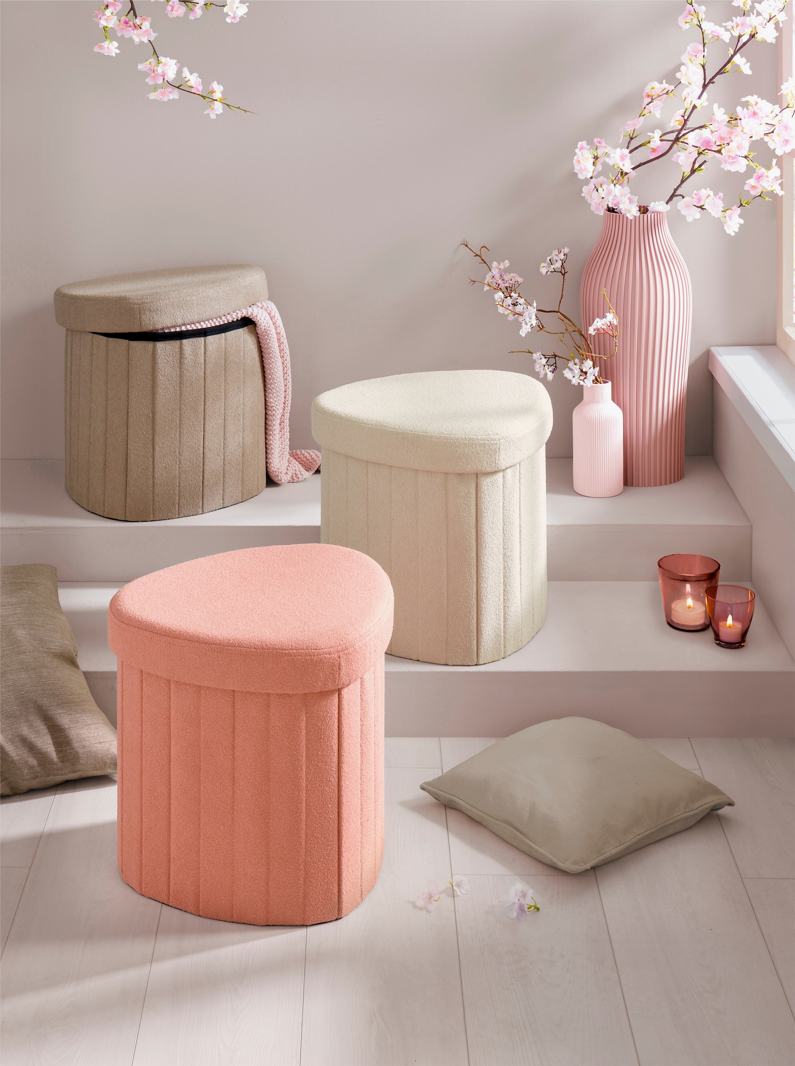 heine home Hocker - koralle