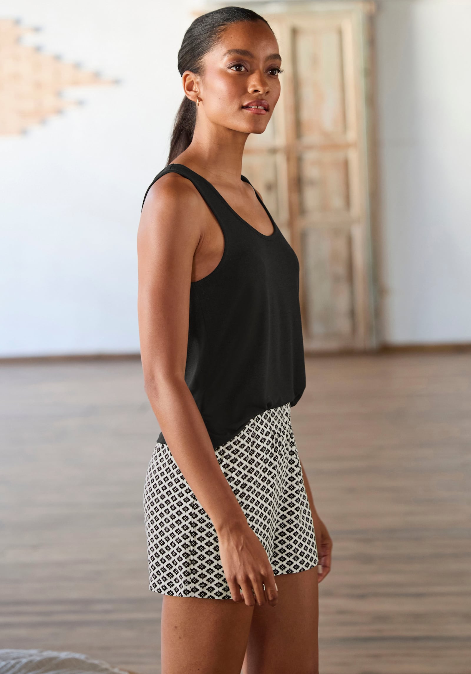 LASCANA Tanktop - schwarz