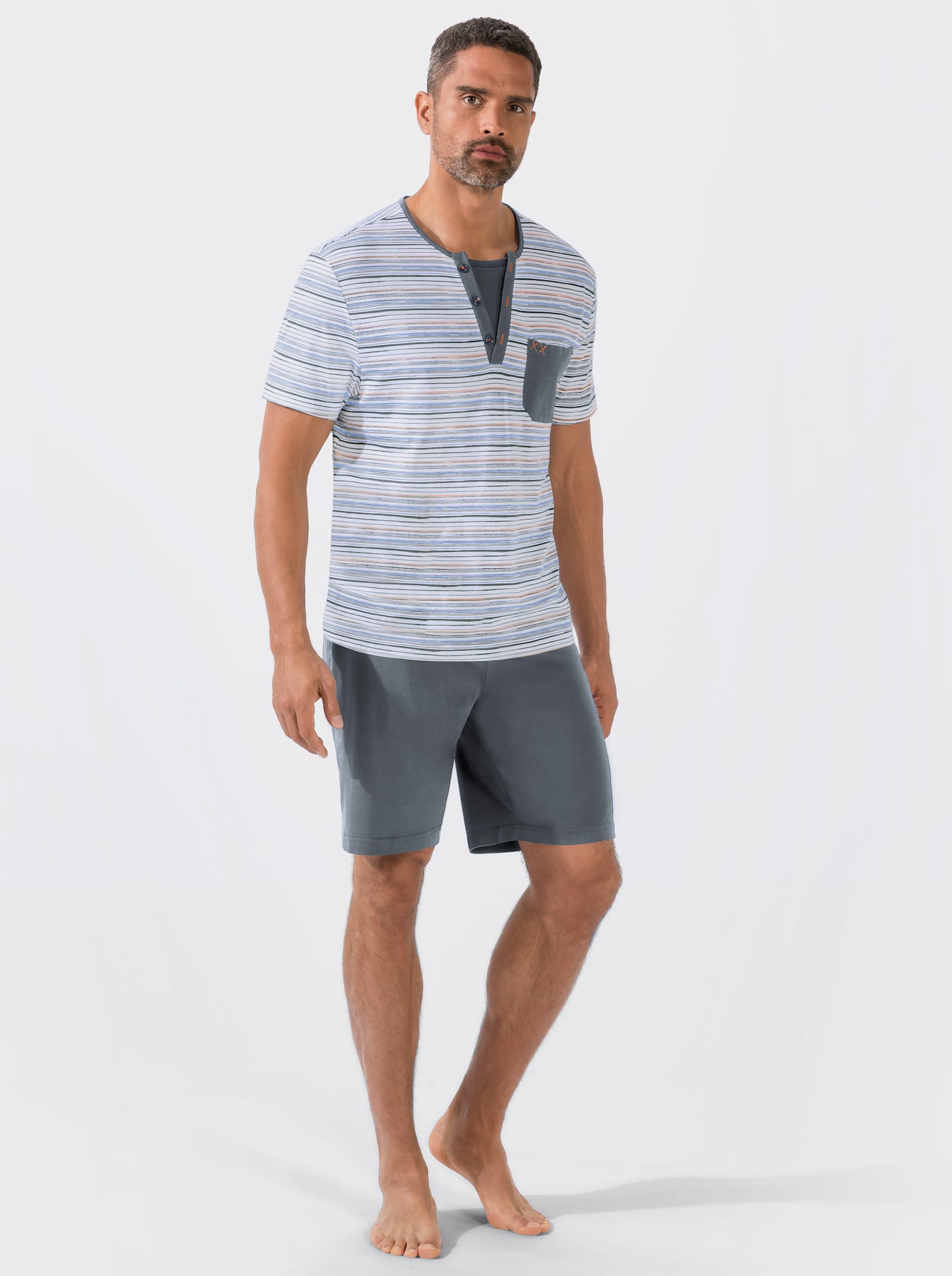 wäschepur men Shortys - anthrazit + marine