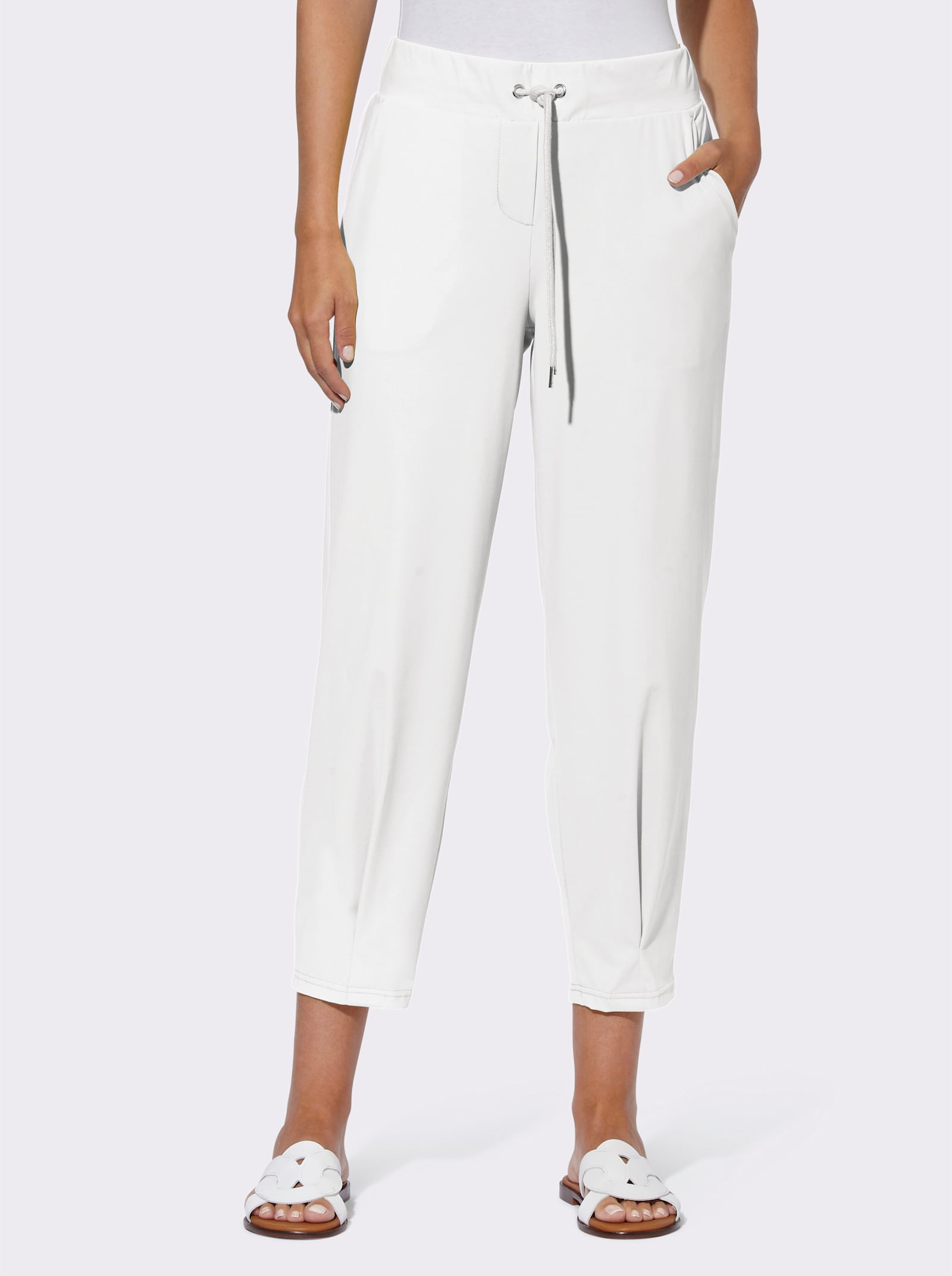 heine Jogpants met comfortband - wit