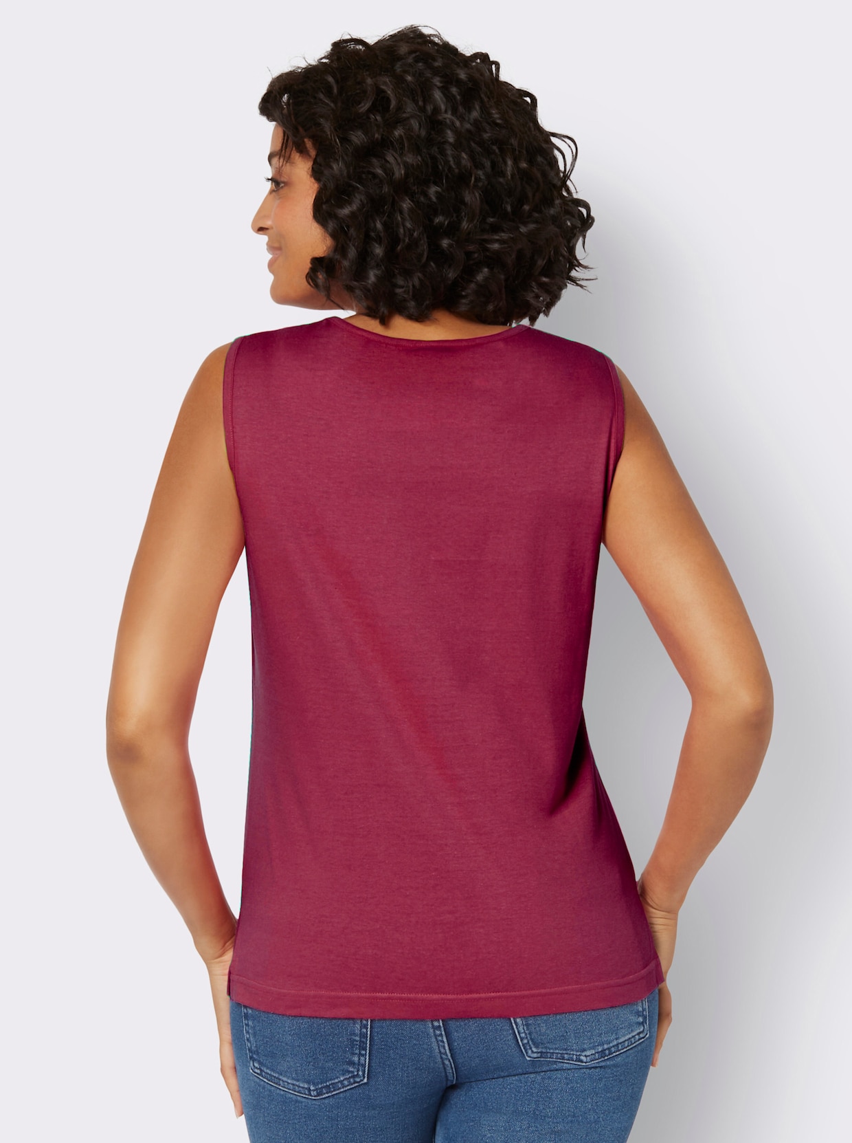 Shirttop - framboos