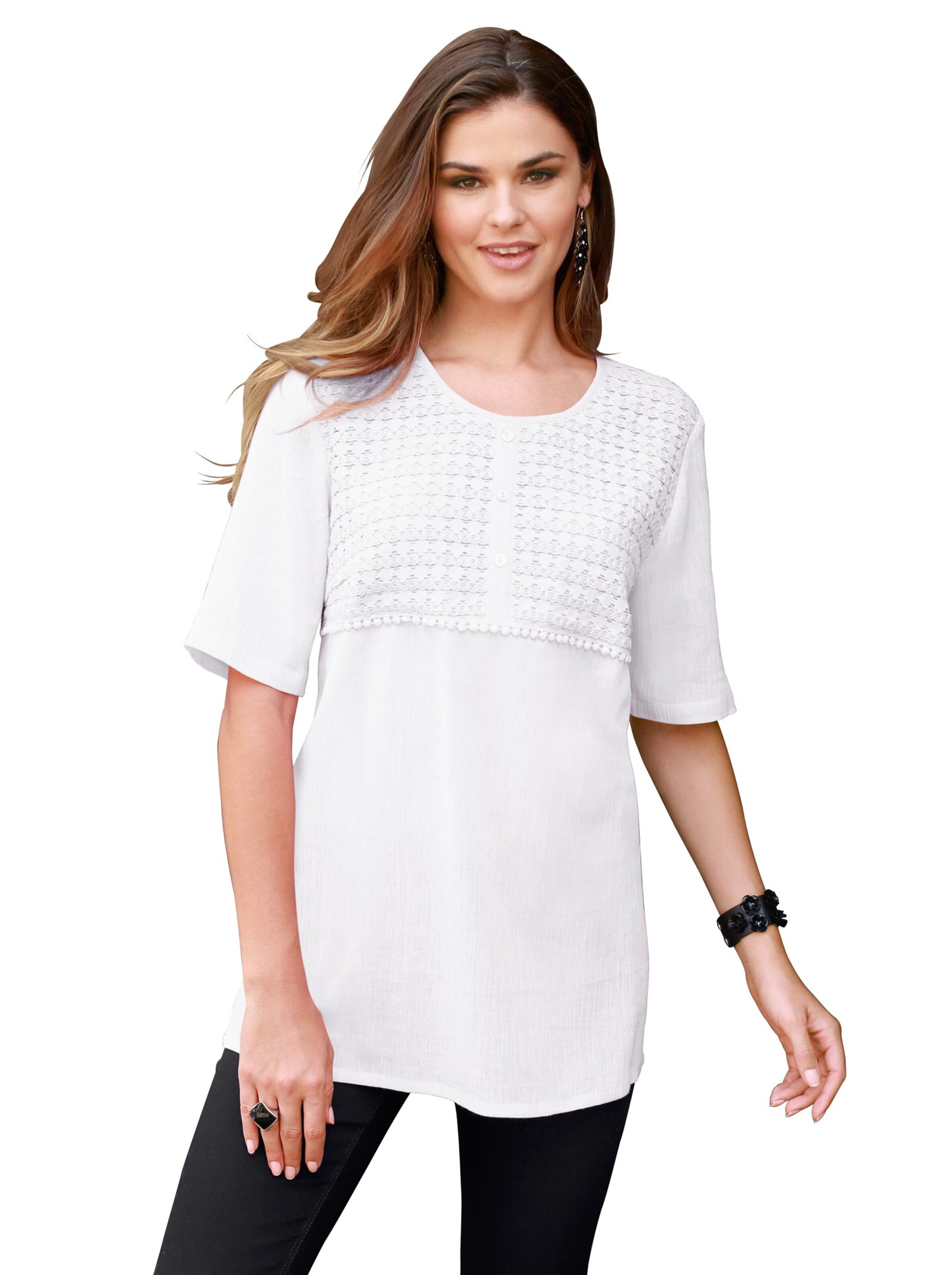Spitzentunika - weiß