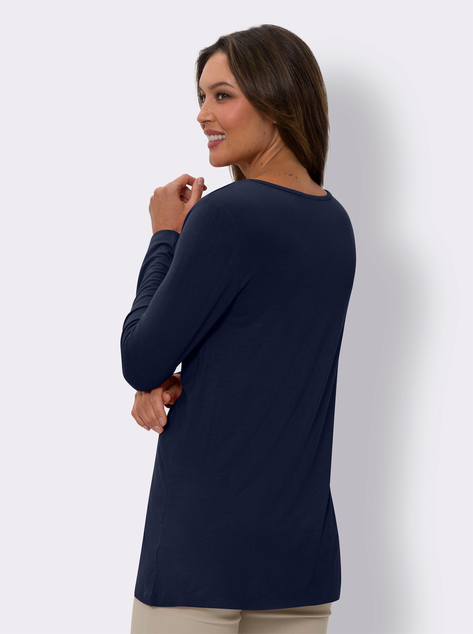 Longshirt in A-Form - marine