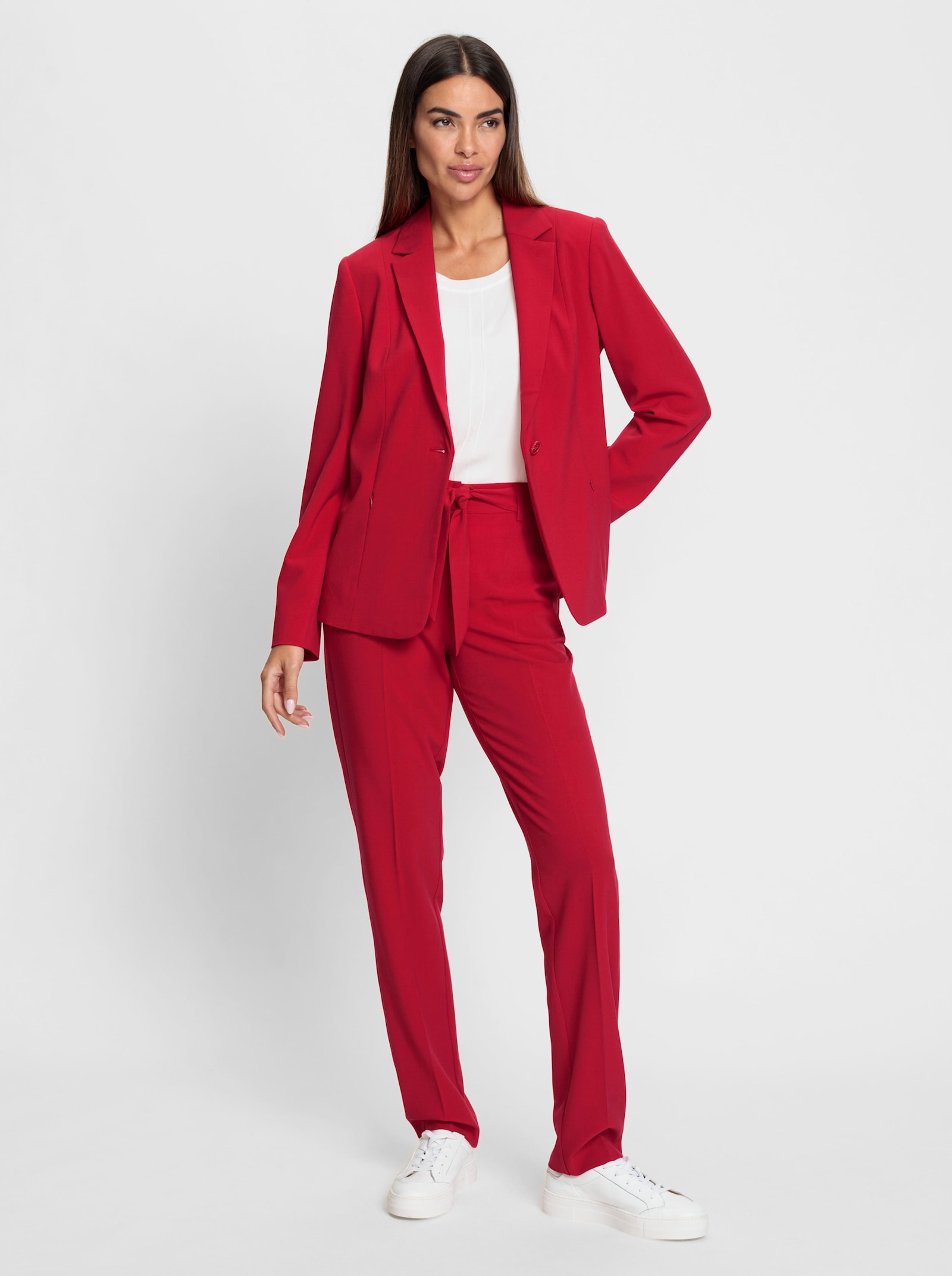 heine Hosenanzug mit Bügelfalten - rot