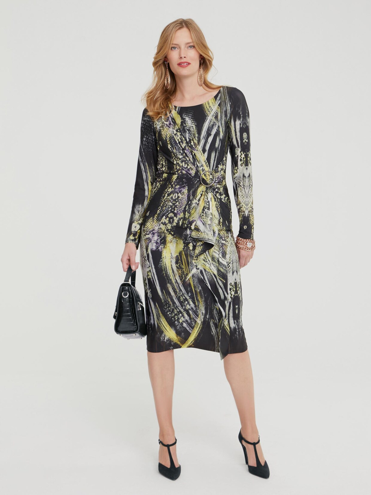 Ashley Brooke Druck-Kleid - bunt