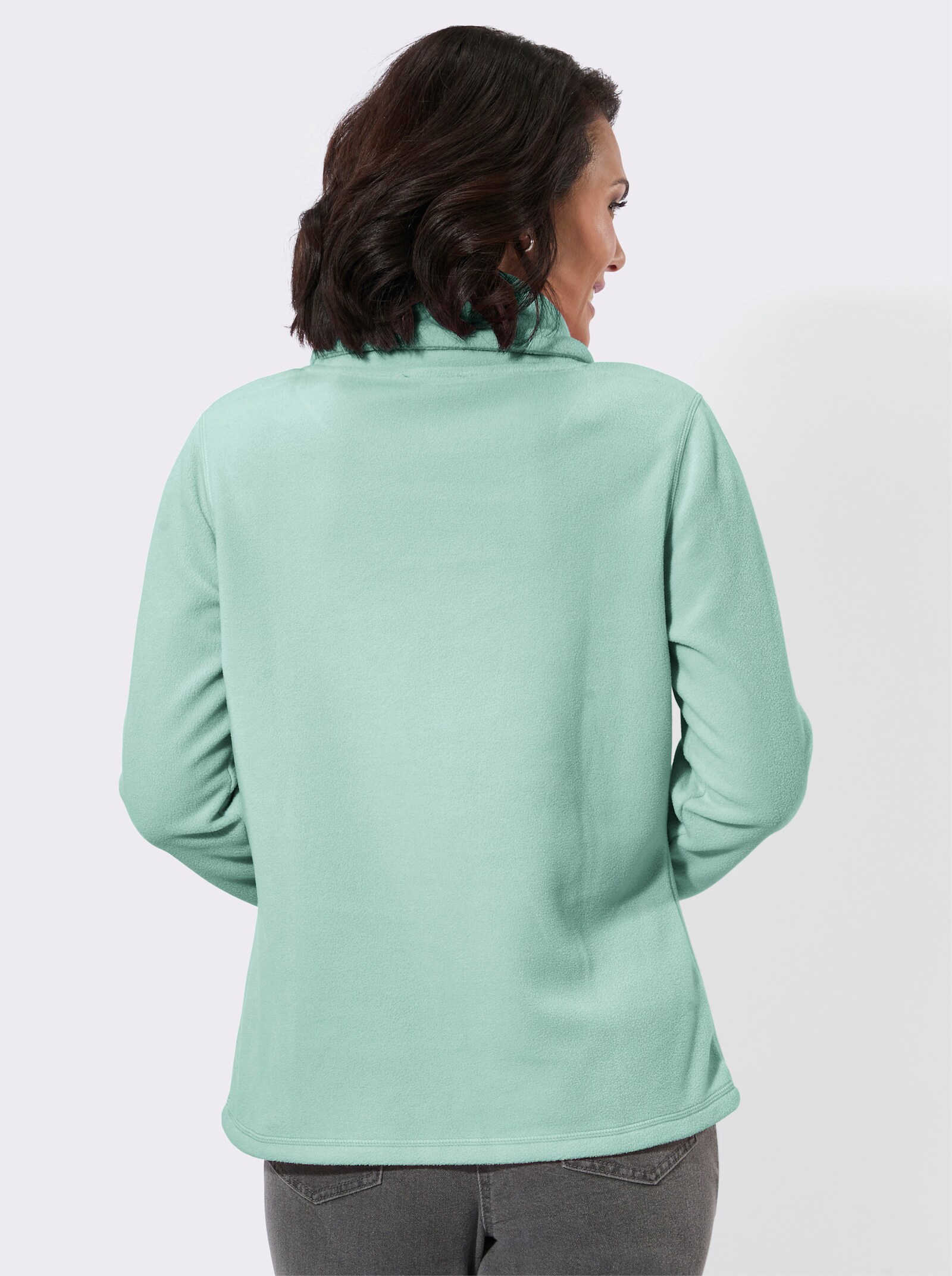 Fleeceshirt mit Antipilling-Ausrüstung - kalkmint