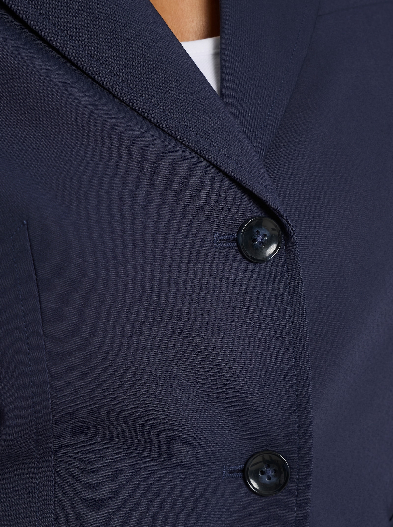 heine Blazer mit Schulterpolstern - marine