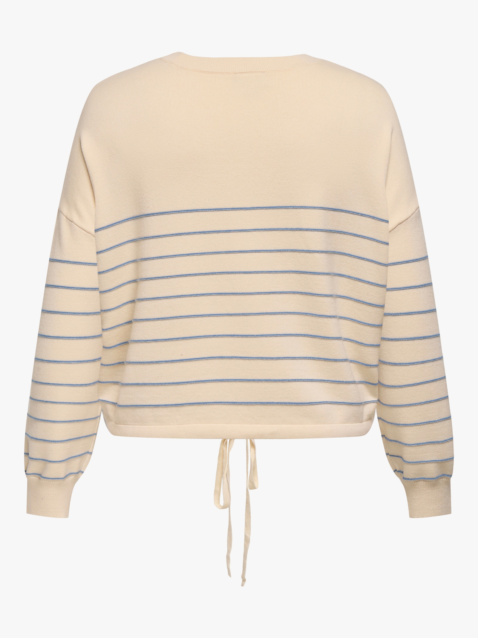 ONLY CARMAKOMA Rundhalspullover - birch detail:riviera stripe/text