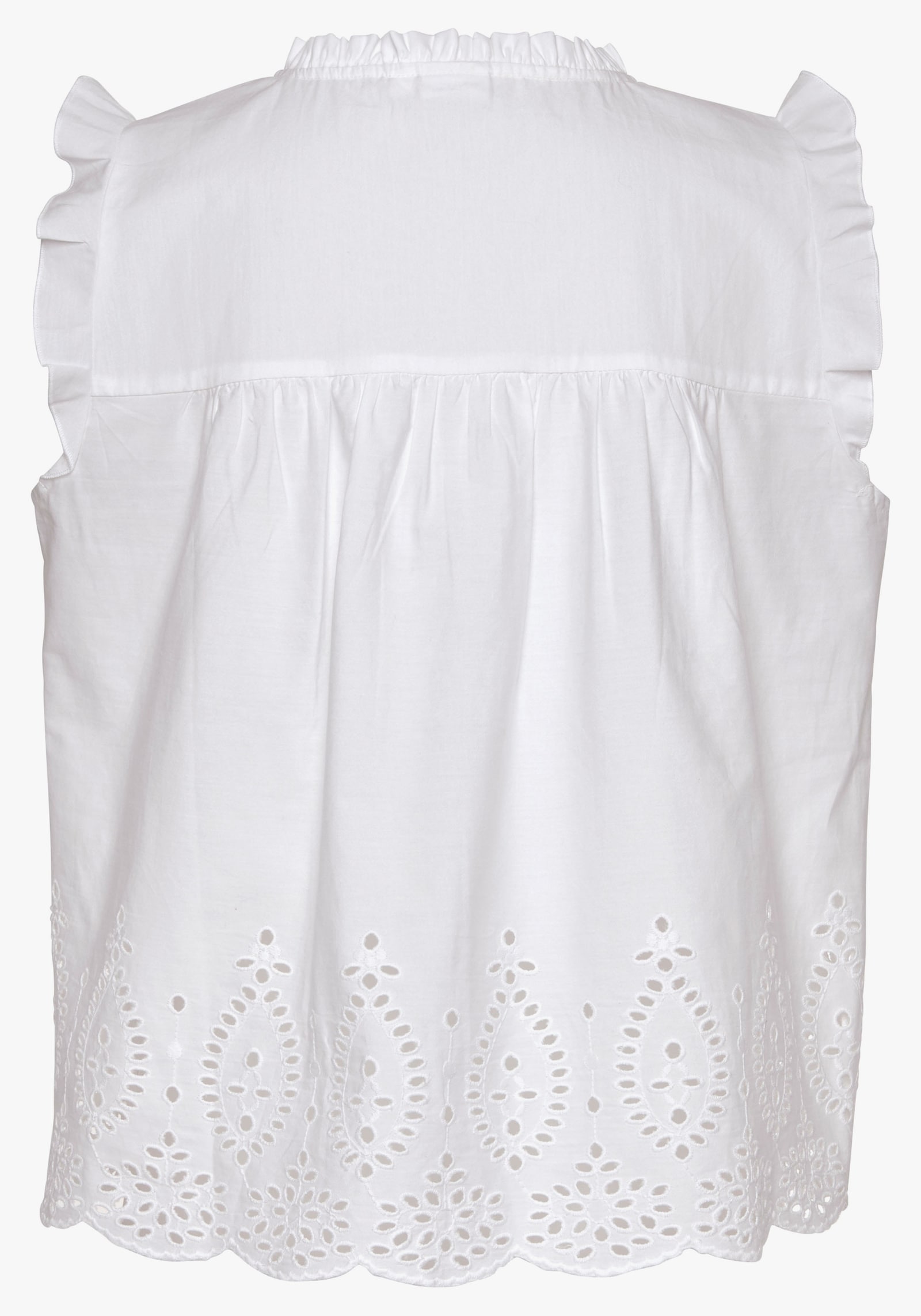 Vivance Kurzarmbluse - weiß