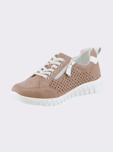 Naturläufer Sneaker mit Zipper - elfenbein
