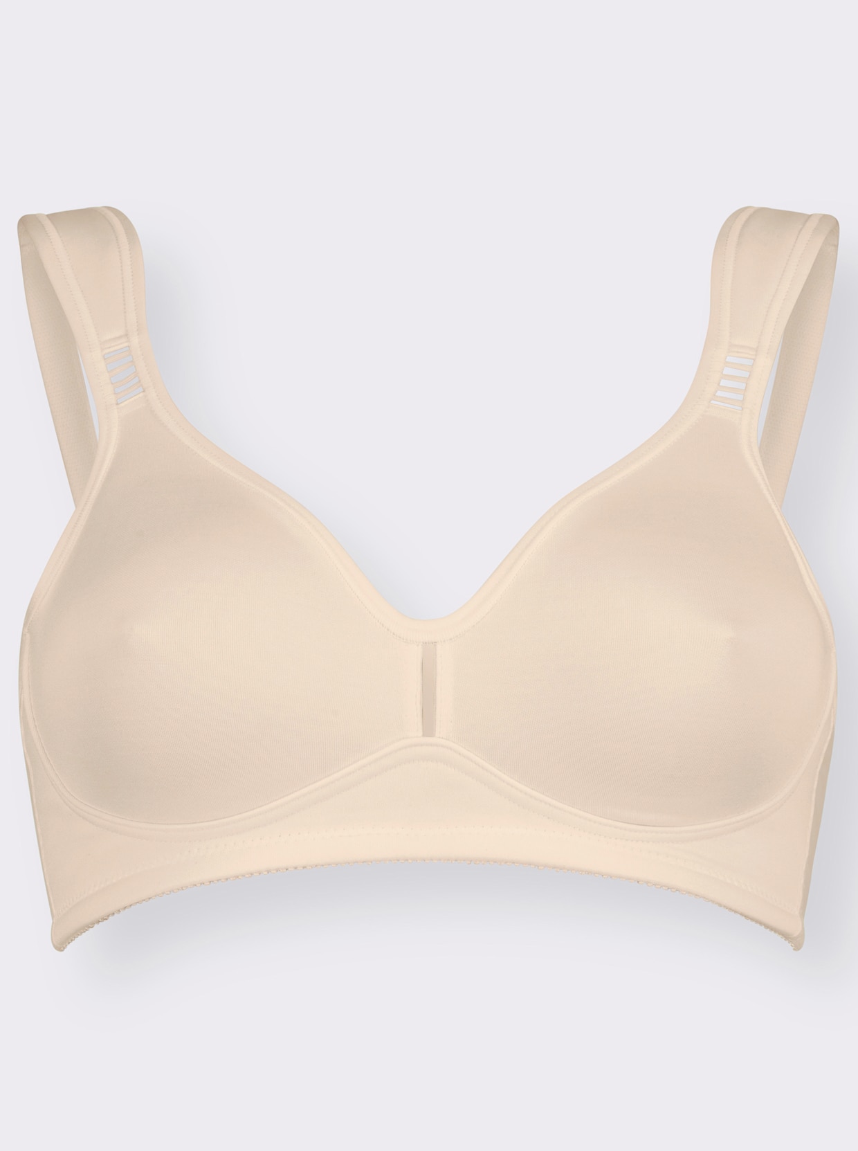 wäschepur Komfort-BH ohne Bügel mit transparenten Einsätzen - elfenbein