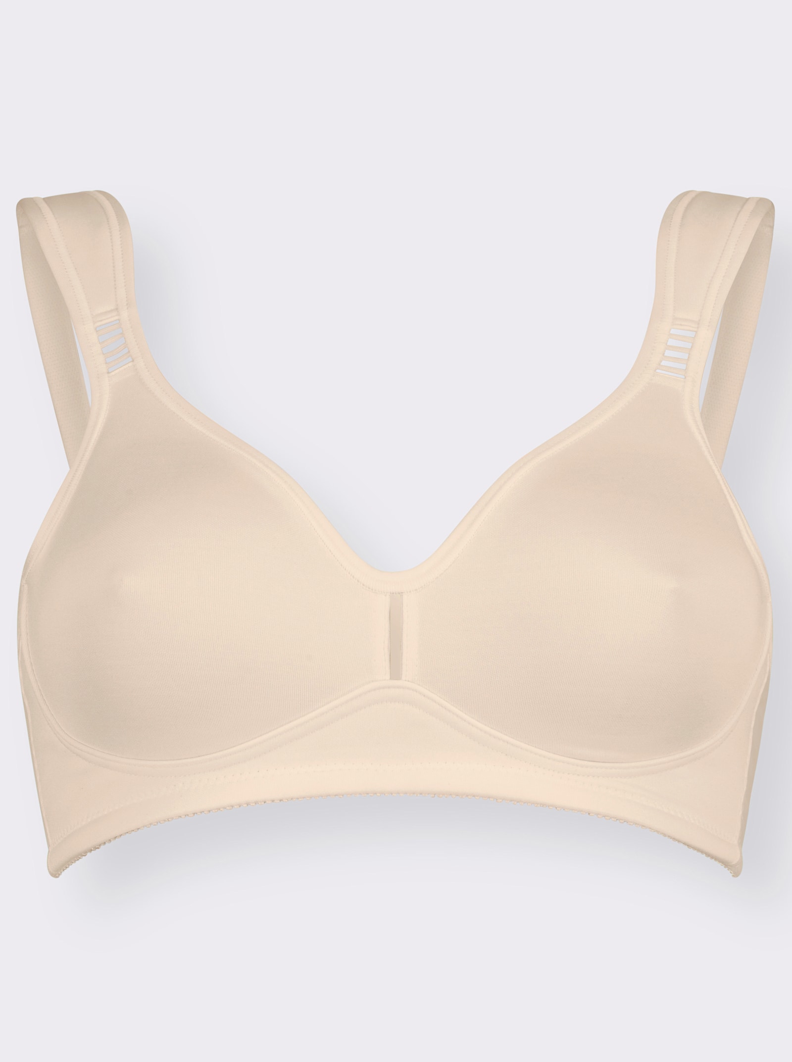 wäschepur Comfortbeha zonder beugel met transparante inzetten - ivoorkleur