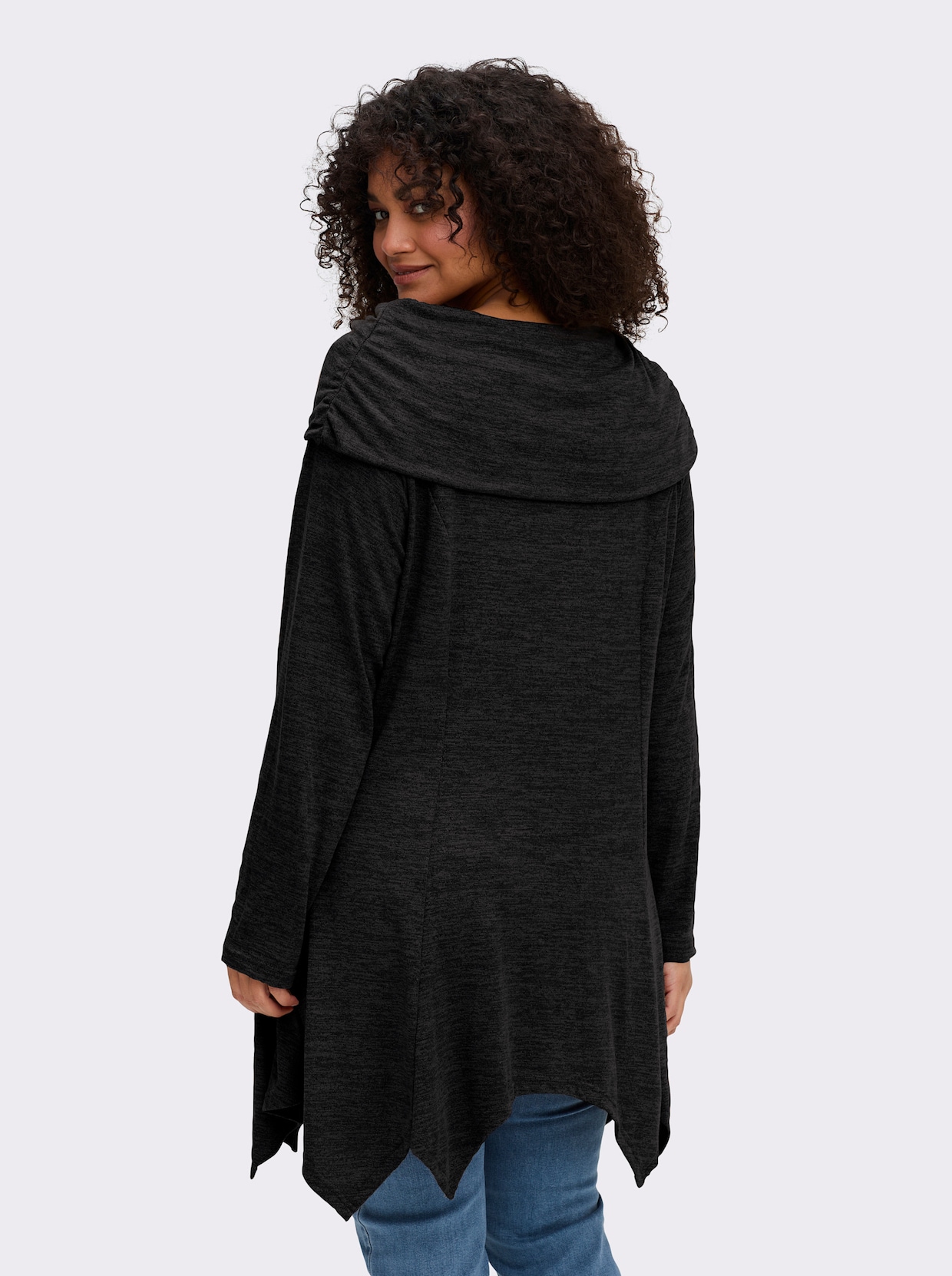 sheego by Joe Browns Longpullover - schwarz