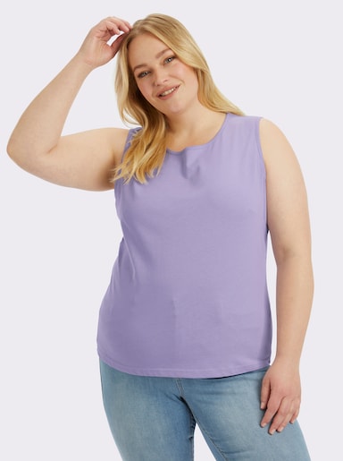 Trägertop mit Rundhals-Ausschnitt - lavendel