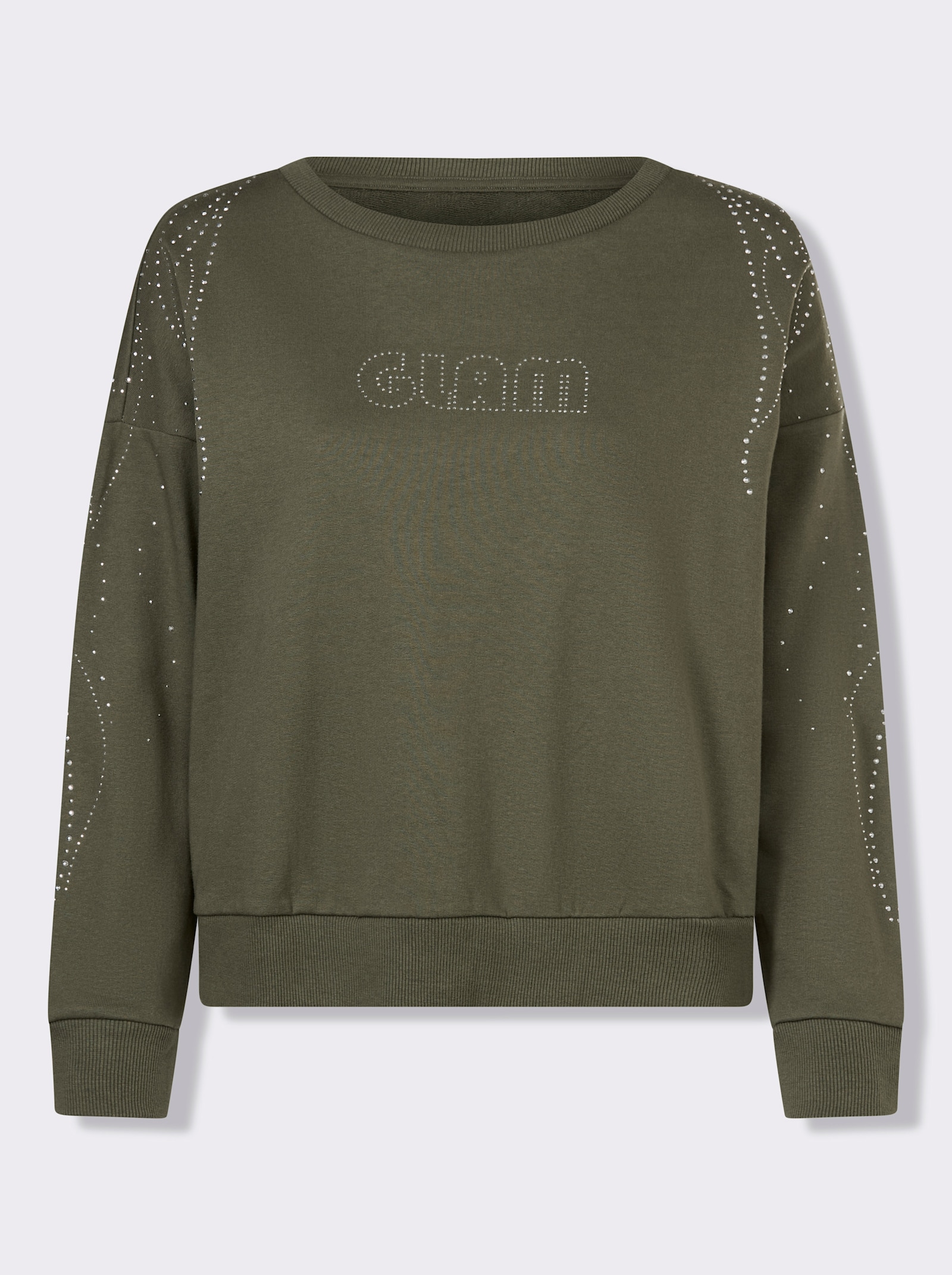 heine Sweatshirt avec détails brillants - kaki
