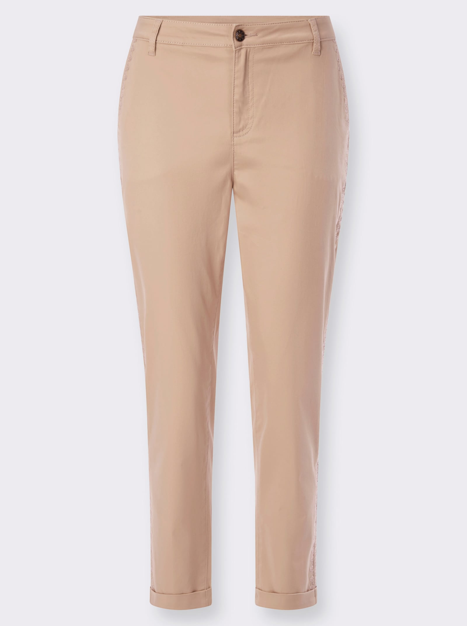 heine Pantalon chino avec coutures décoratives - beige