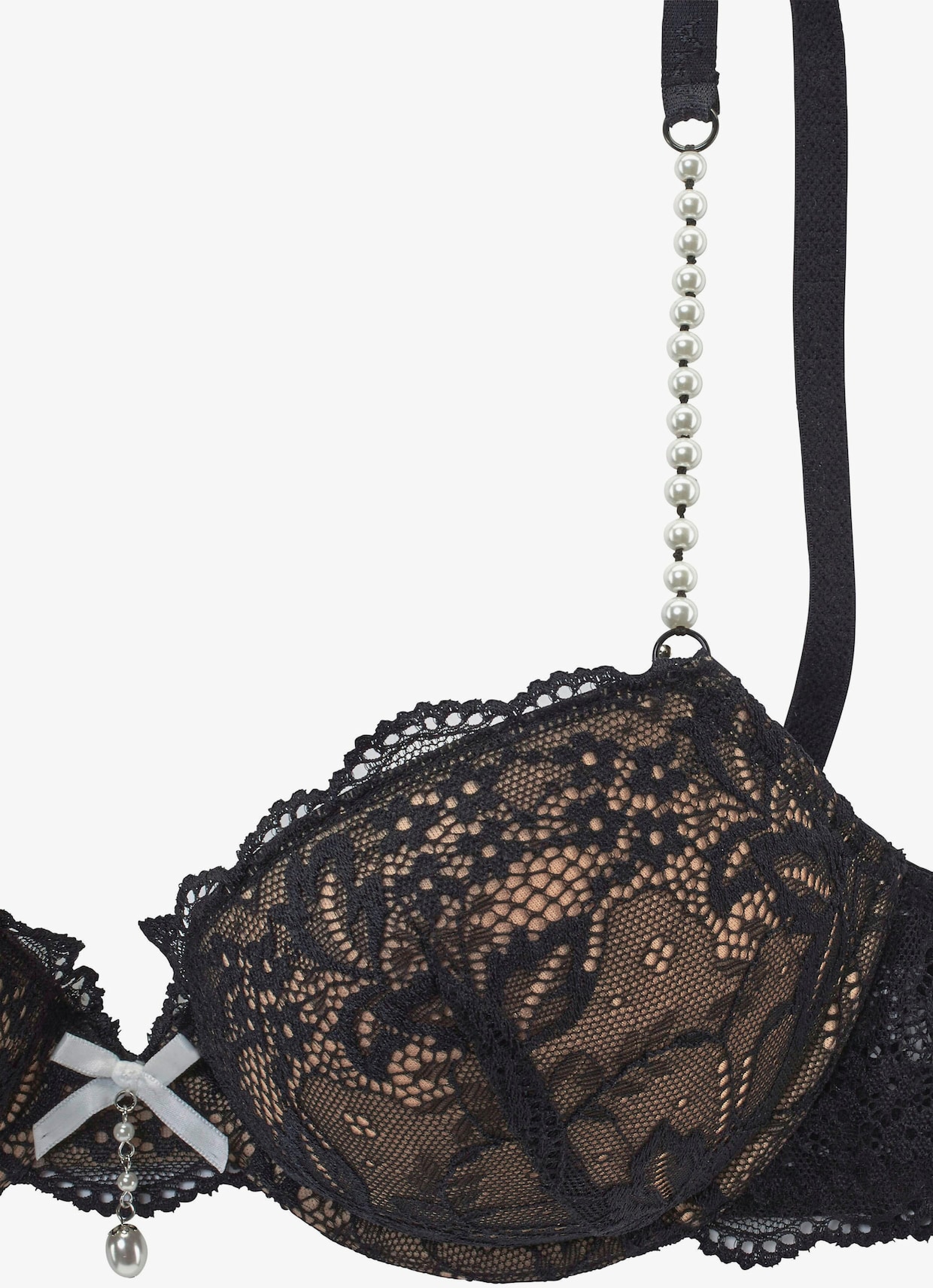 LASCANA Soutien-gorge push-up - noir-crème