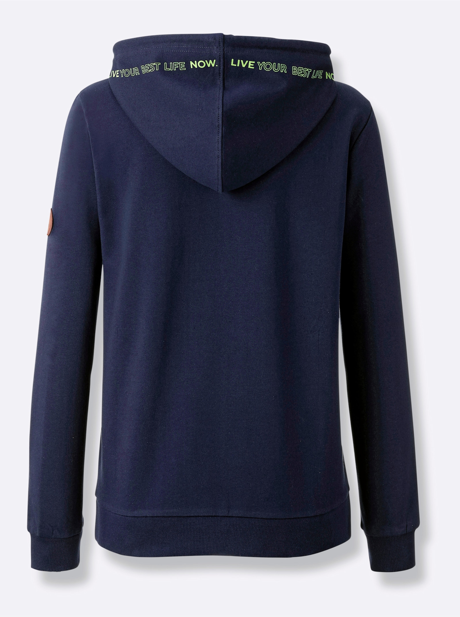 Sweatshirt mit angerauter Innenseite - marine