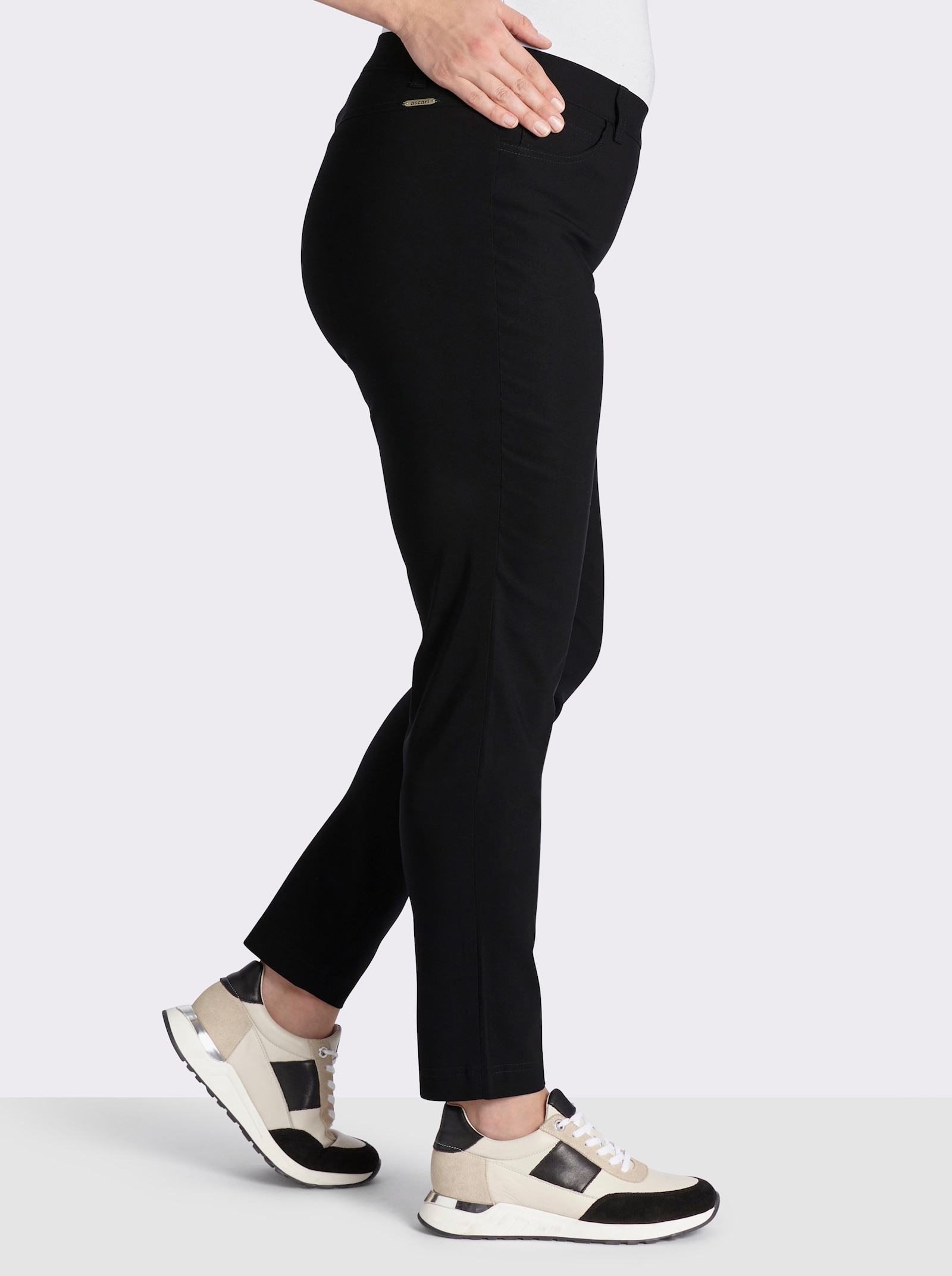 Ascari Stretch-Hose in Schlupfform, Bengalin - schwarz