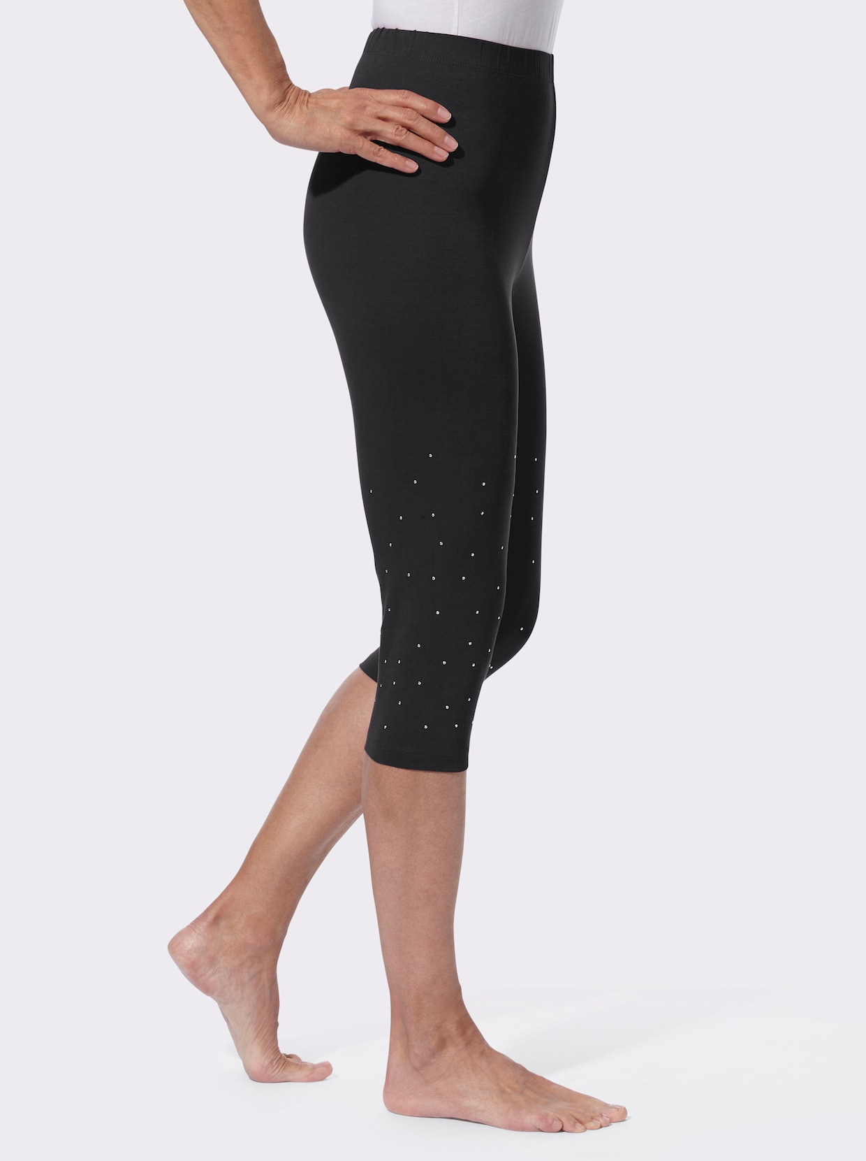 Capri-Leggings - schwarz