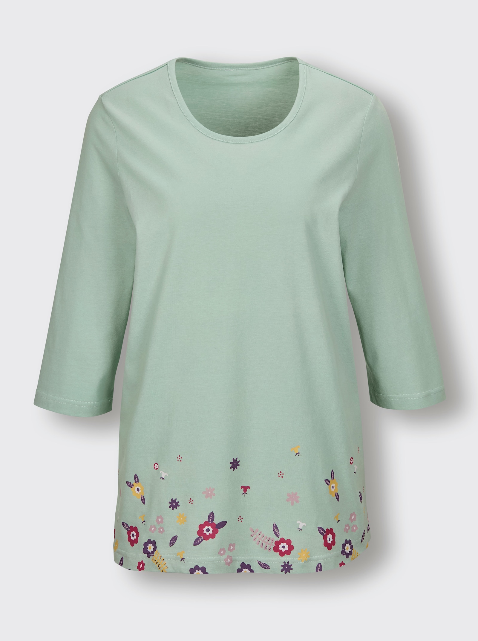 wäschepur Schlafanzüge - kalkmint-bedruckt + rosé-bedruckt