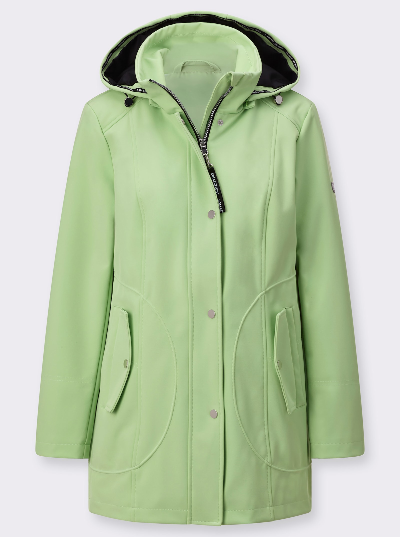  Softshelljacke mit Weitenregulierung - reseda