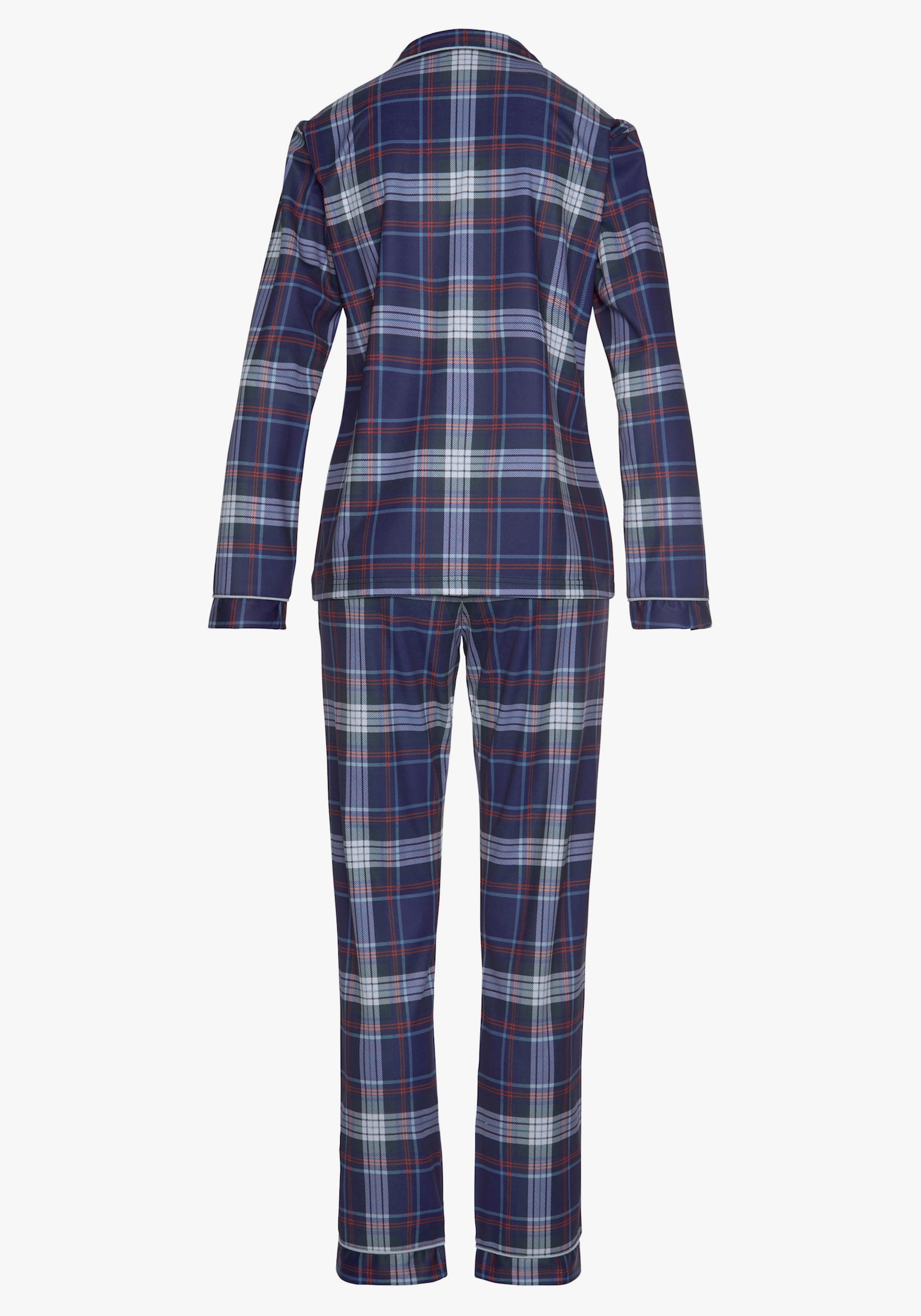 H.I.S Pyjama - blau-kariert