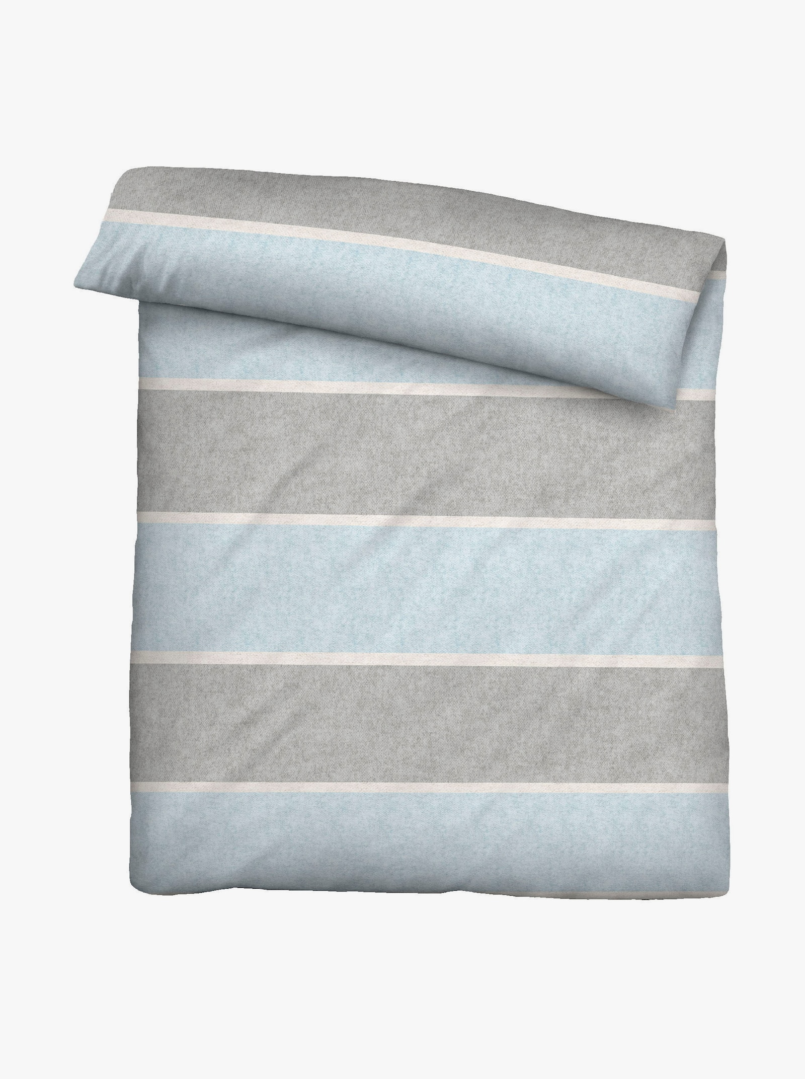 Biberna Bettwäsche - bleu-grau