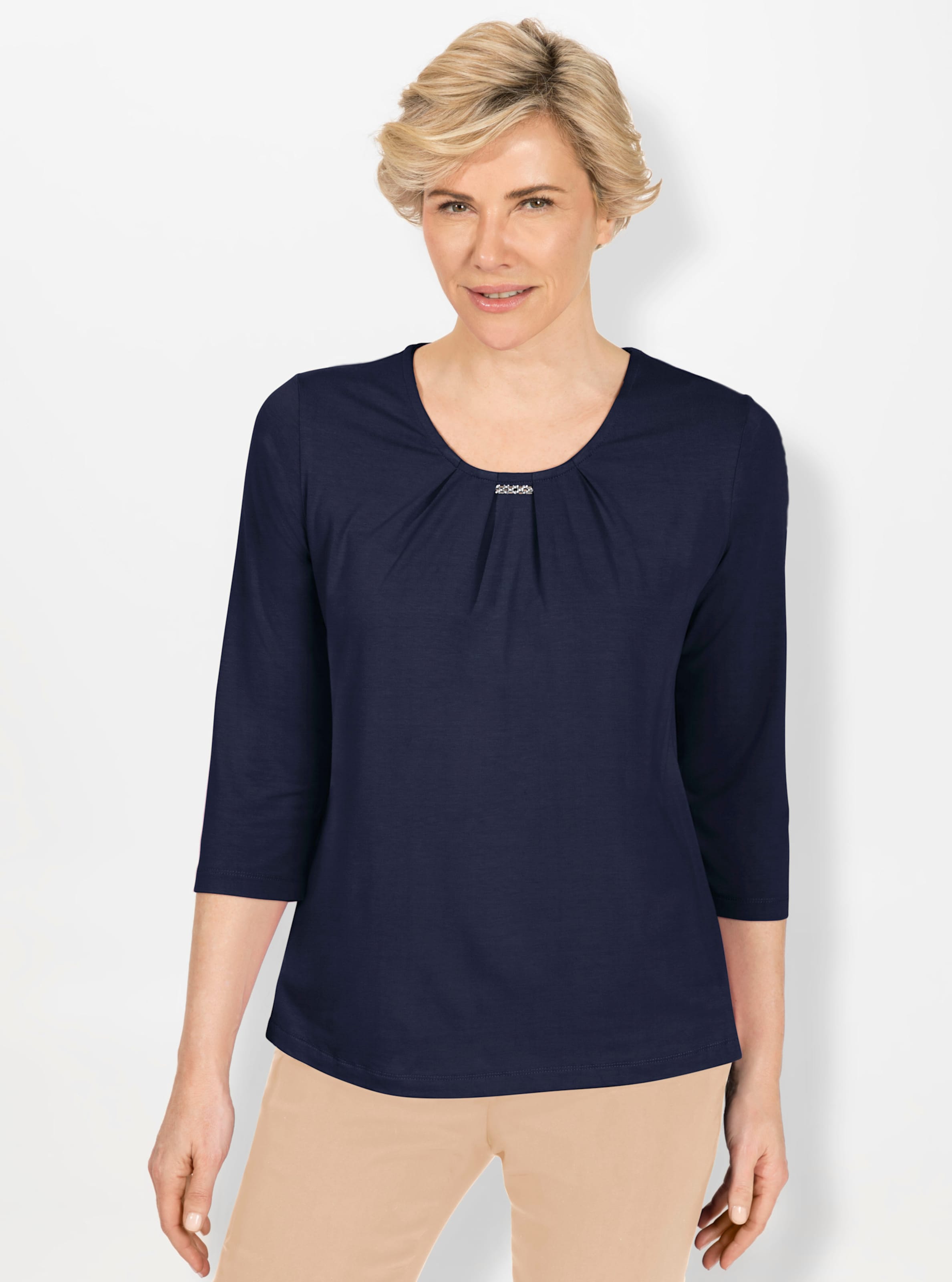 Witt Damen 3/4-Arm-Shirt, marine